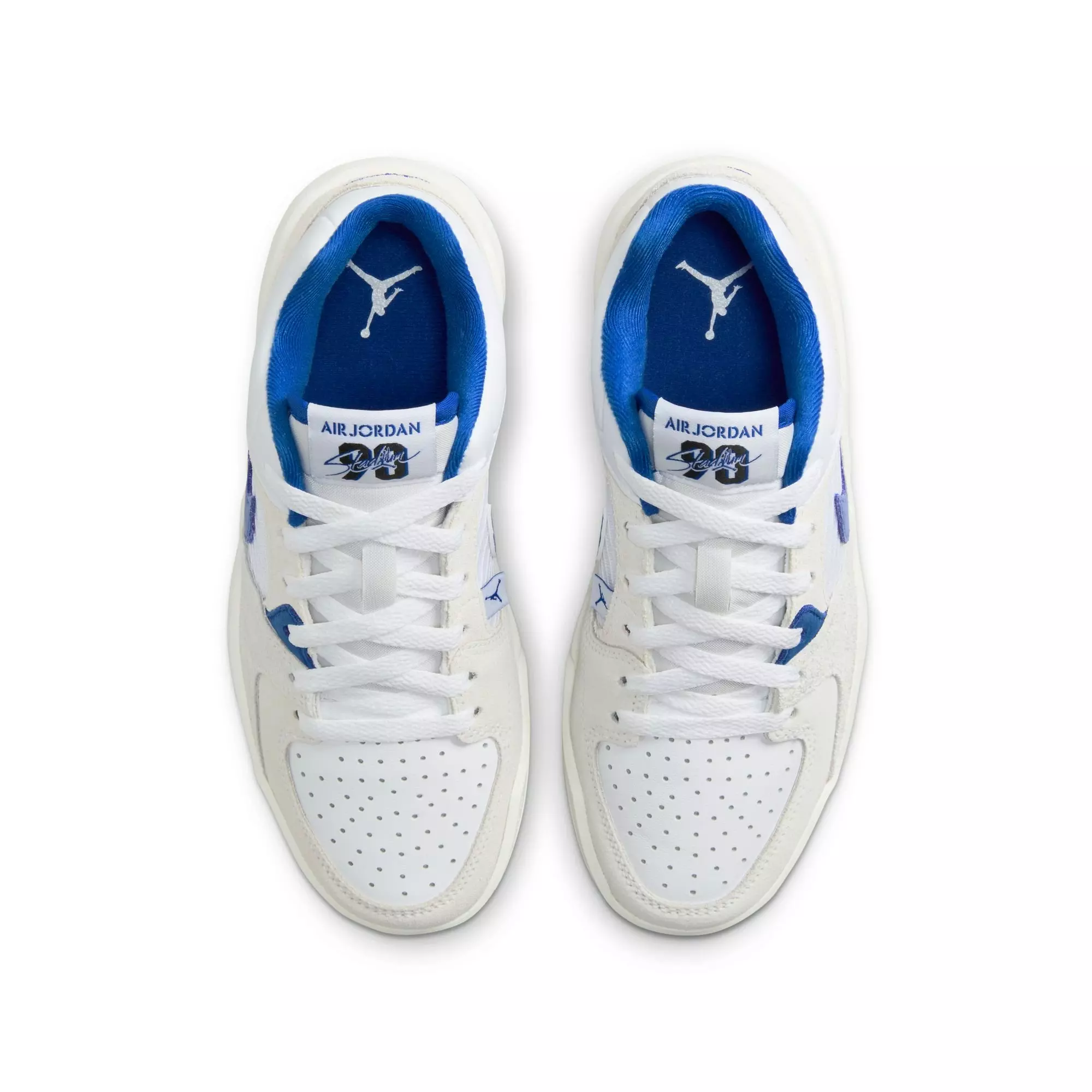 Jordan Stadium 90 "White/Game Royal/Black/Sail" Grade School Boys' Shoe - WHITE/BLUE