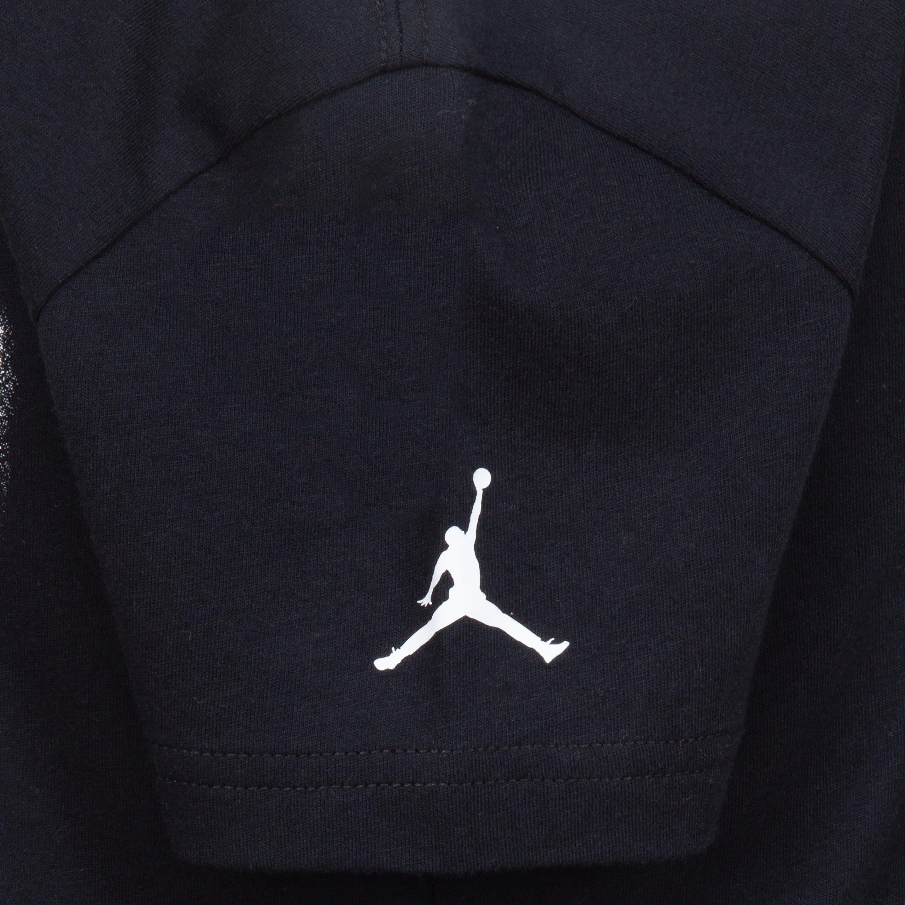 Jordan Big Boys' Retro 4 Craft Tee - Black - BLACK Thumbnail View 4