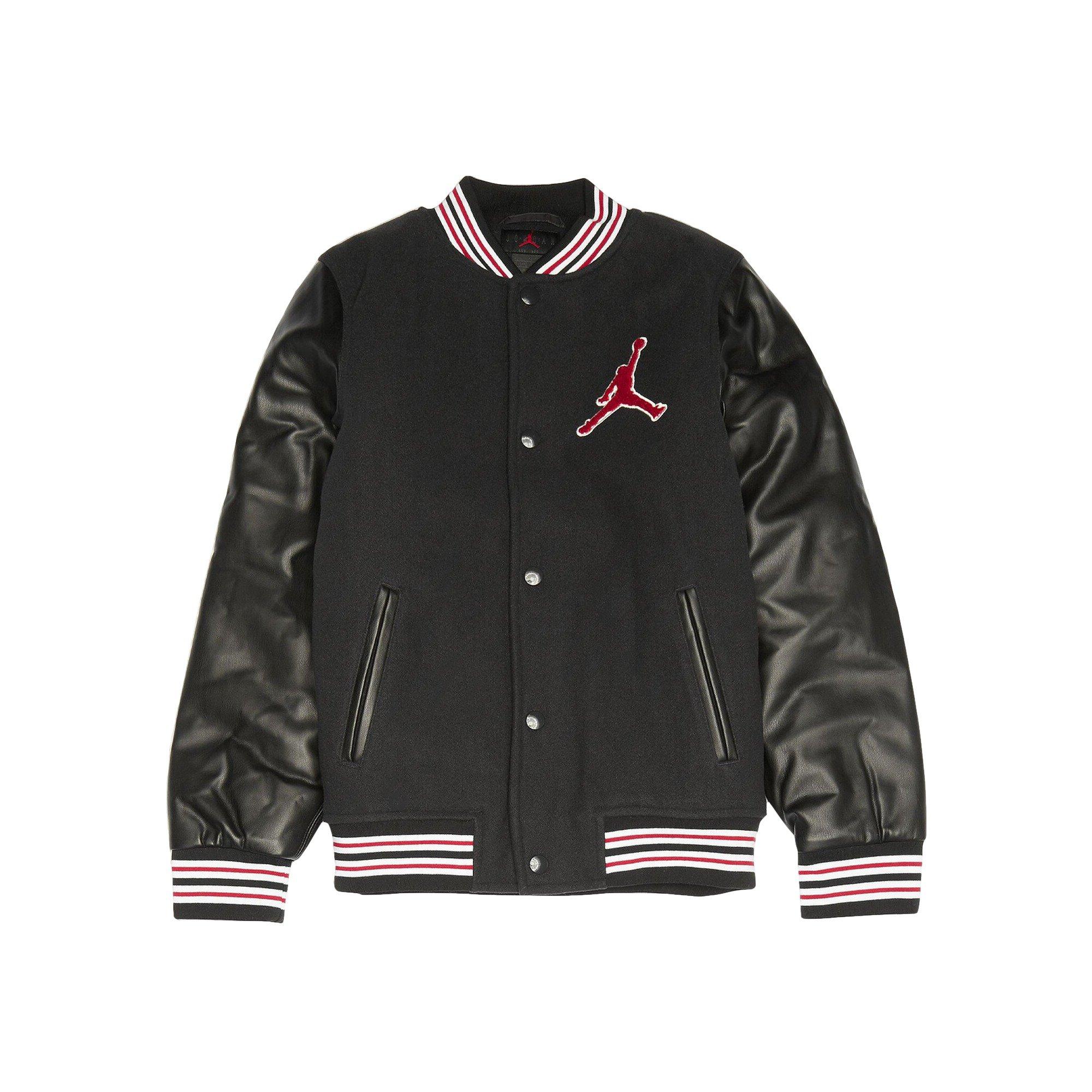 Jordan Big Boys' Varsity Jacket-Black - BLACK Thumbnail View 6
