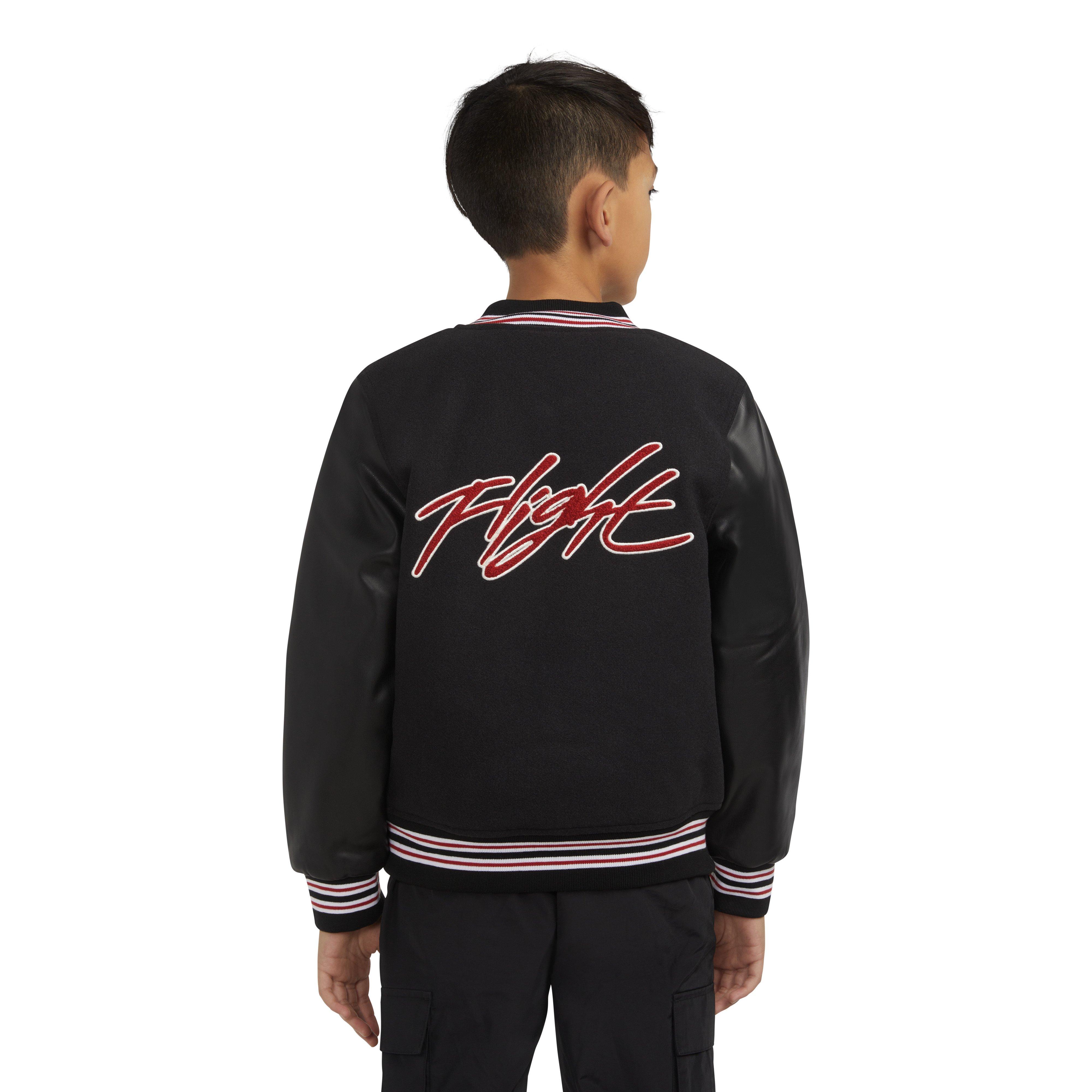 Jordan Big Boys' Varsity Jacket-Black - BLACK Thumbnail View 2