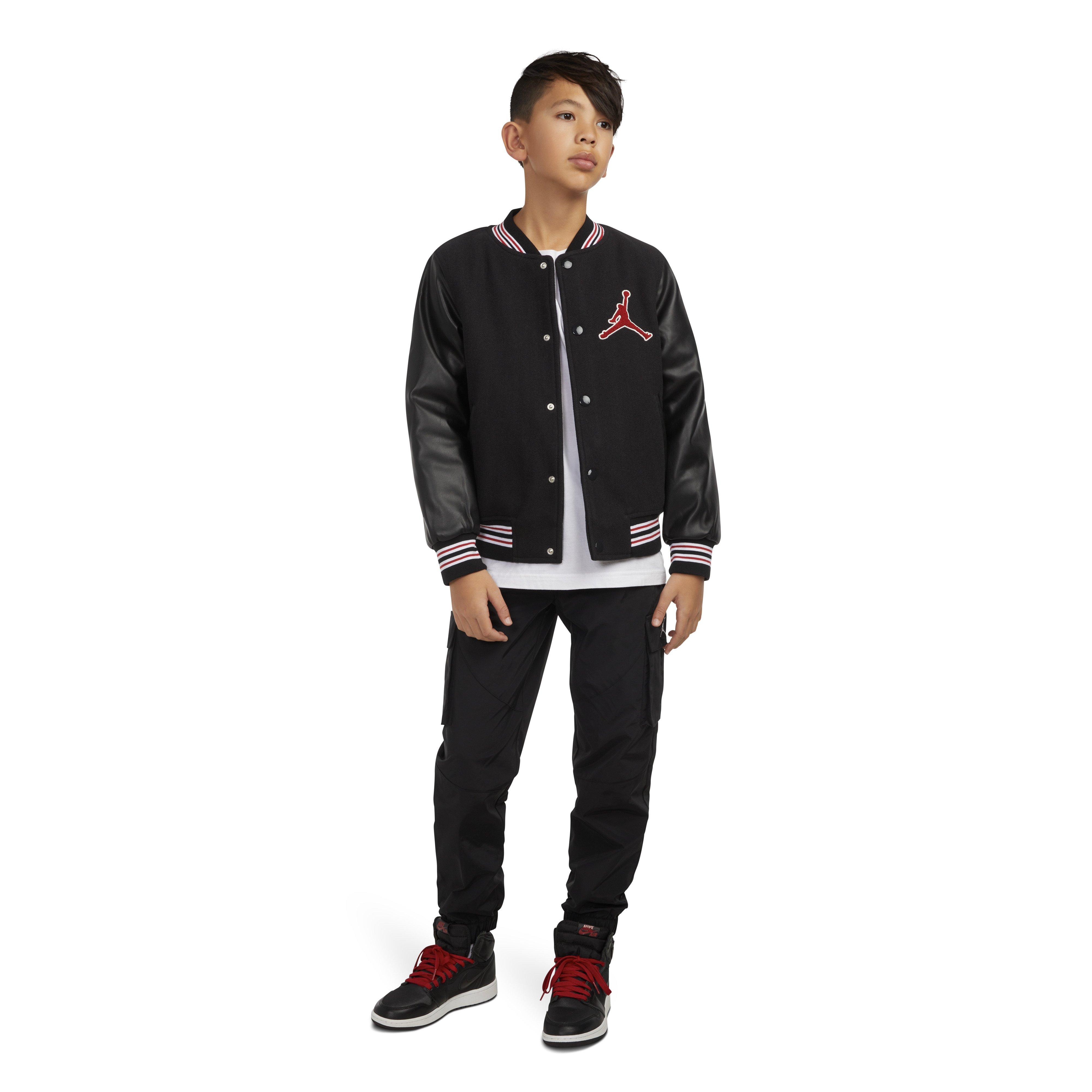 Jordan Big Boys' Varsity Jacket-Black - BLACK Thumbnail View 5