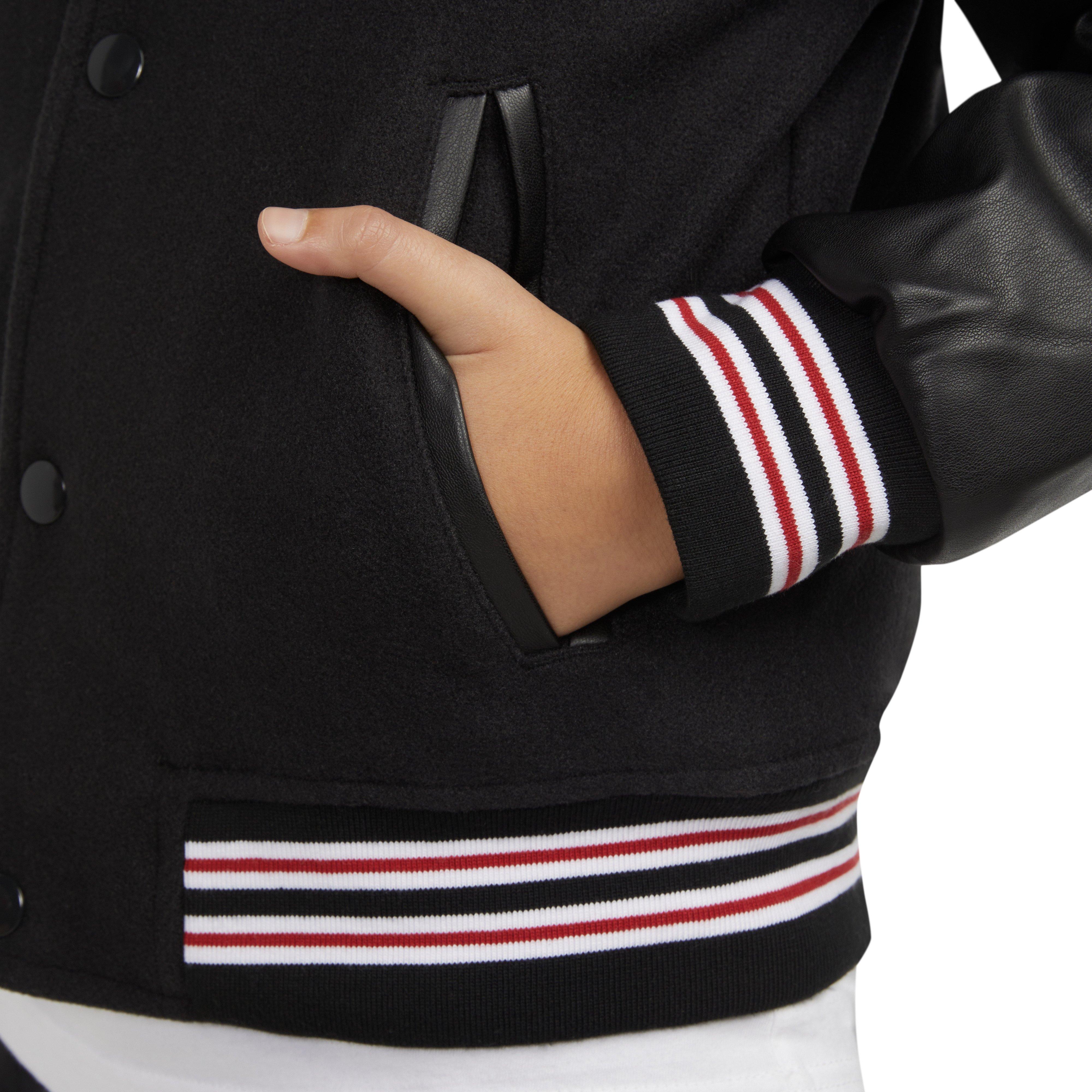 Jordan Big Boys' Varsity Jacket-Black - BLACK Thumbnail View 4