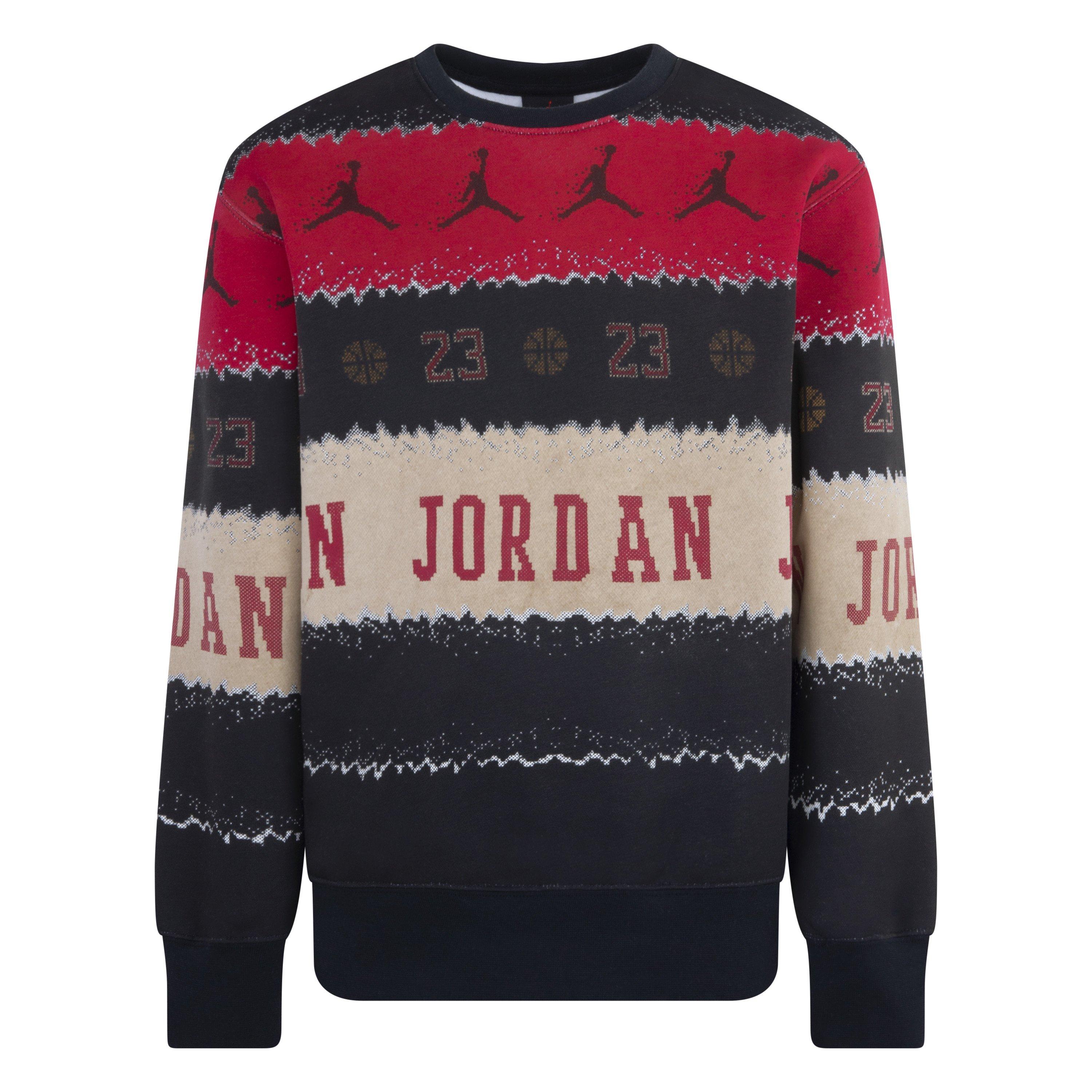 Jordan Big Boys' Holiday Crew - Black - BLACK Thumbnail View 1