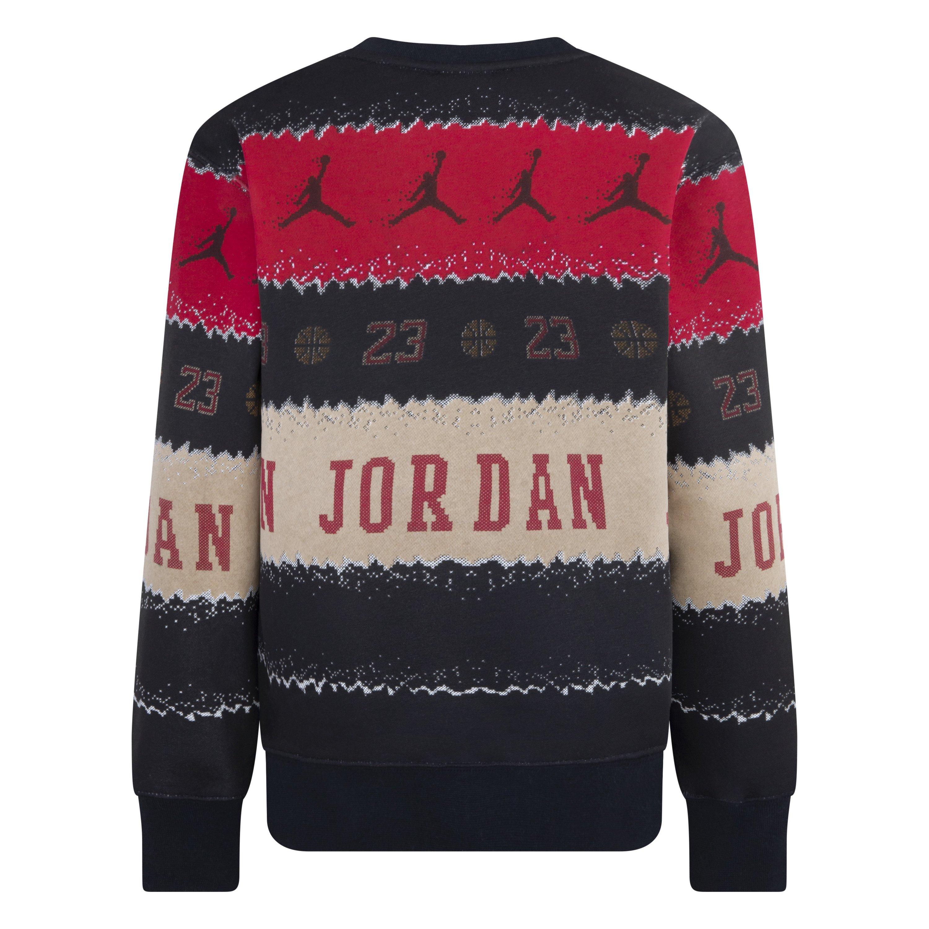 Jordan Big Boys' Holiday Crew - Black - BLACK Thumbnail View 2