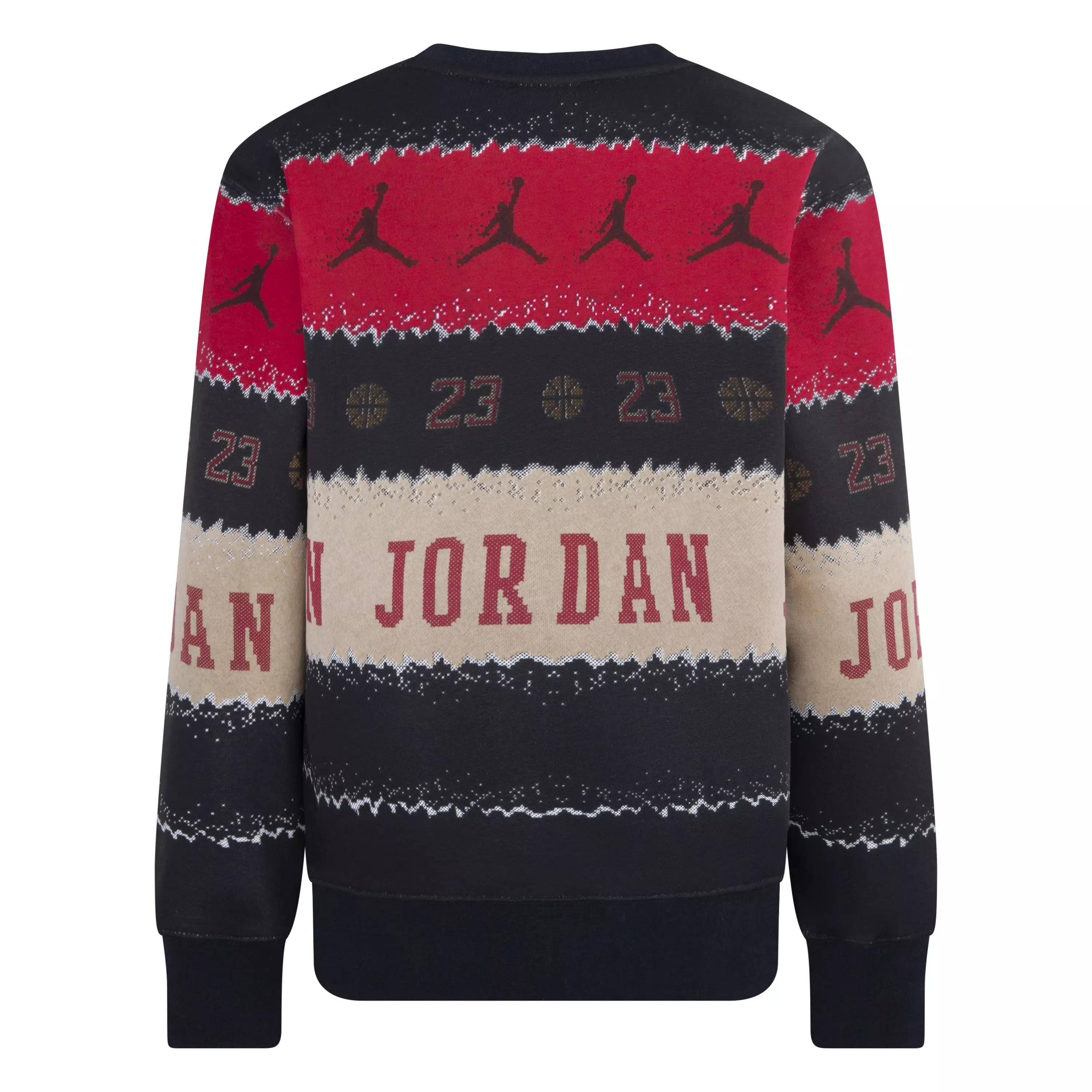 Jordan Big Boys' Holiday Crew - Black - BLACK