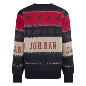 Jordan Big Boys' Holiday Crew - Black