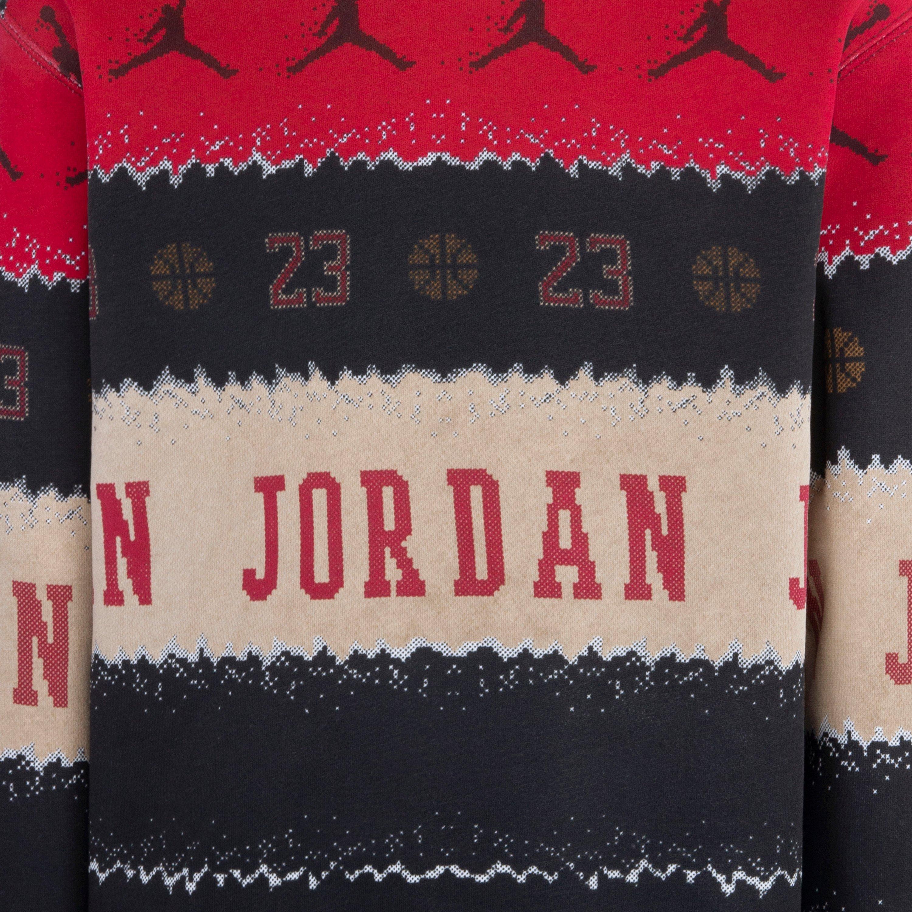 Jordan Big Boys' Holiday Crew - Black - BLACK Thumbnail View 3