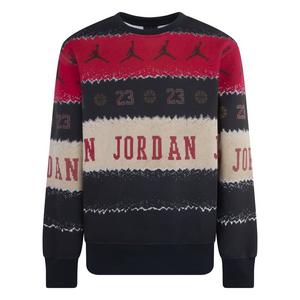 Jordan Big Boys' Holiday Crew - Black