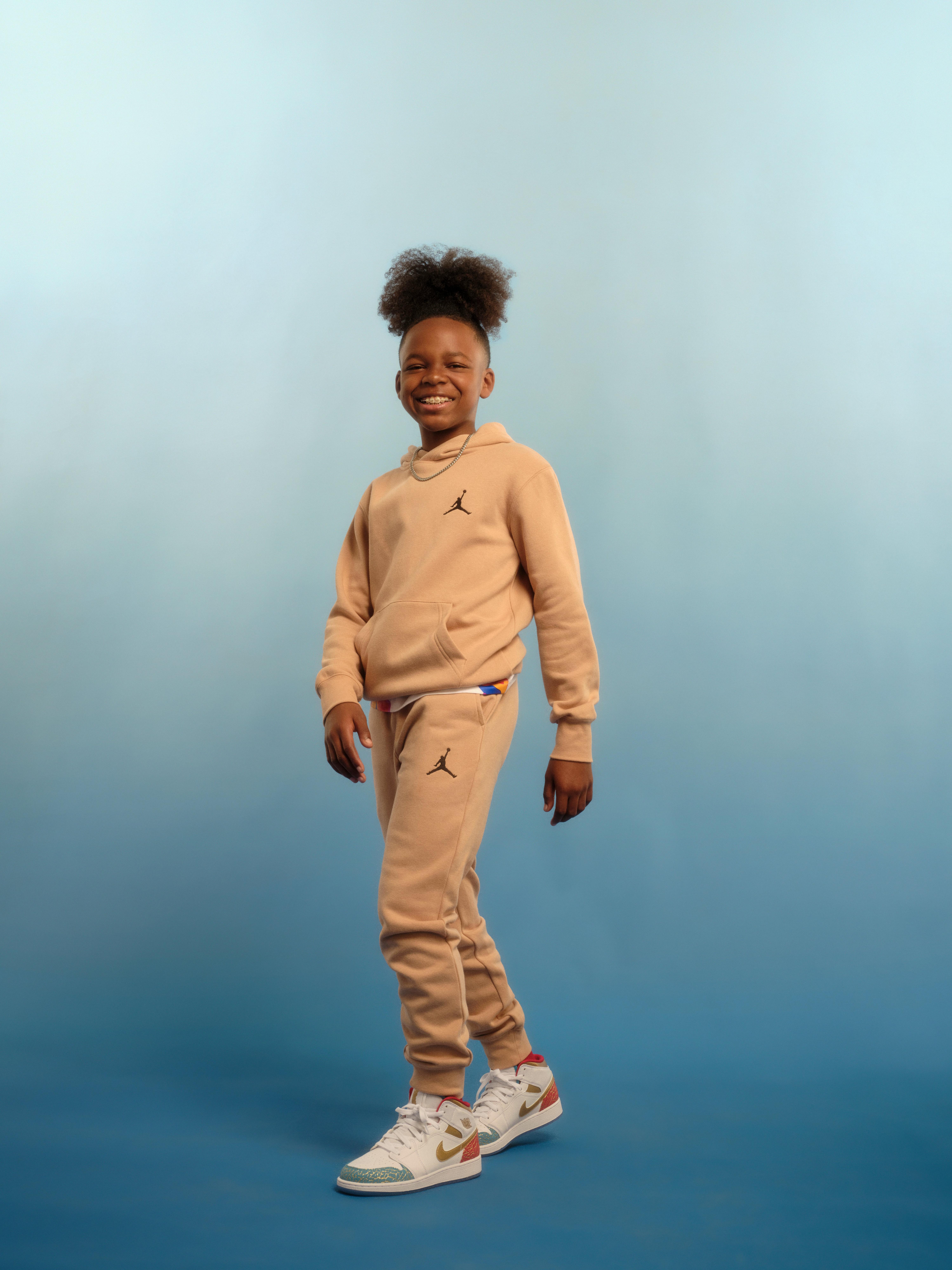 Jordan Big Boys' Essentials Pants - Hemp - TAN Thumbnail View 17