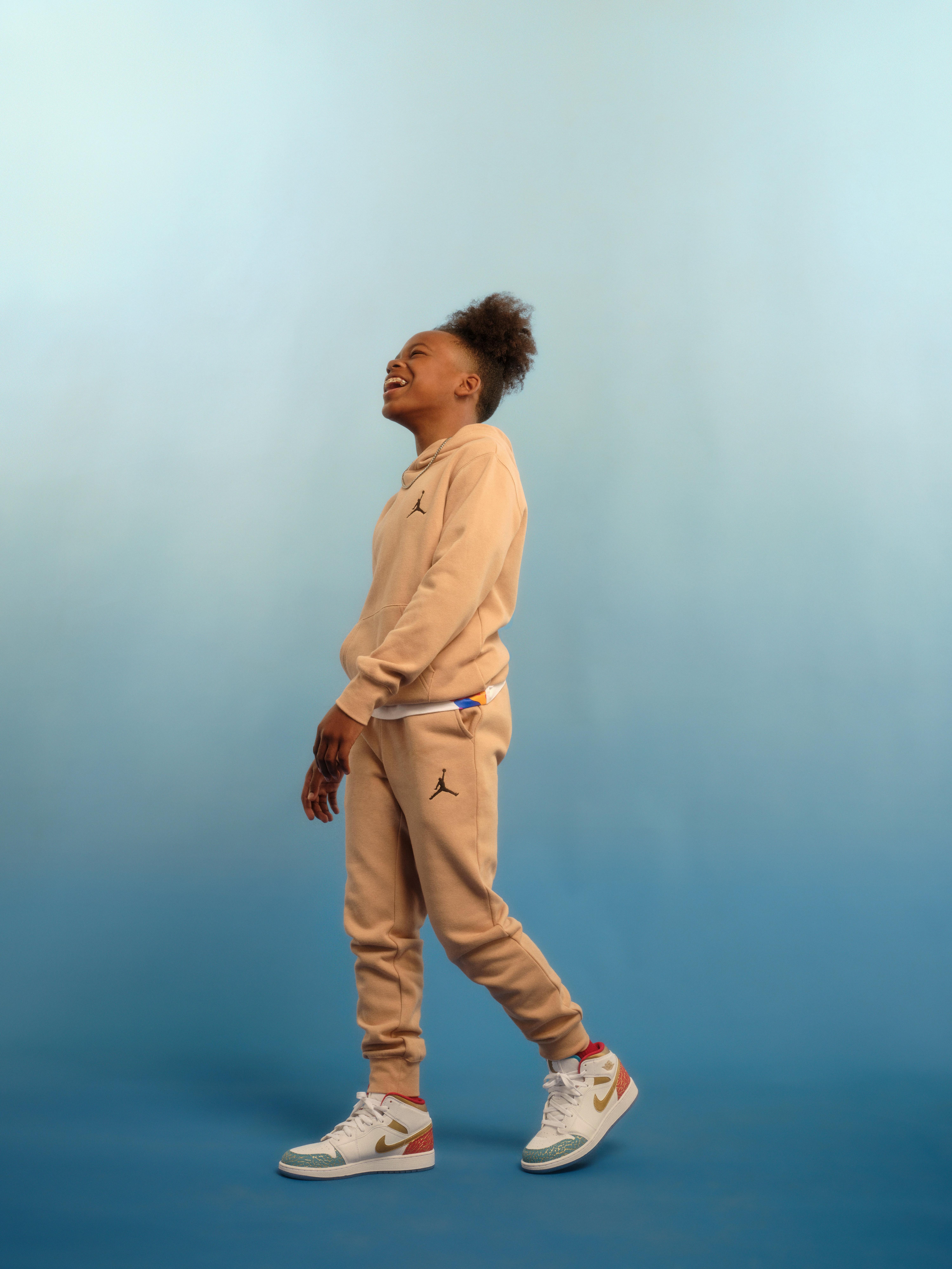 Jordan Big Boys' Essentials Pants - Hemp - TAN Thumbnail View 8