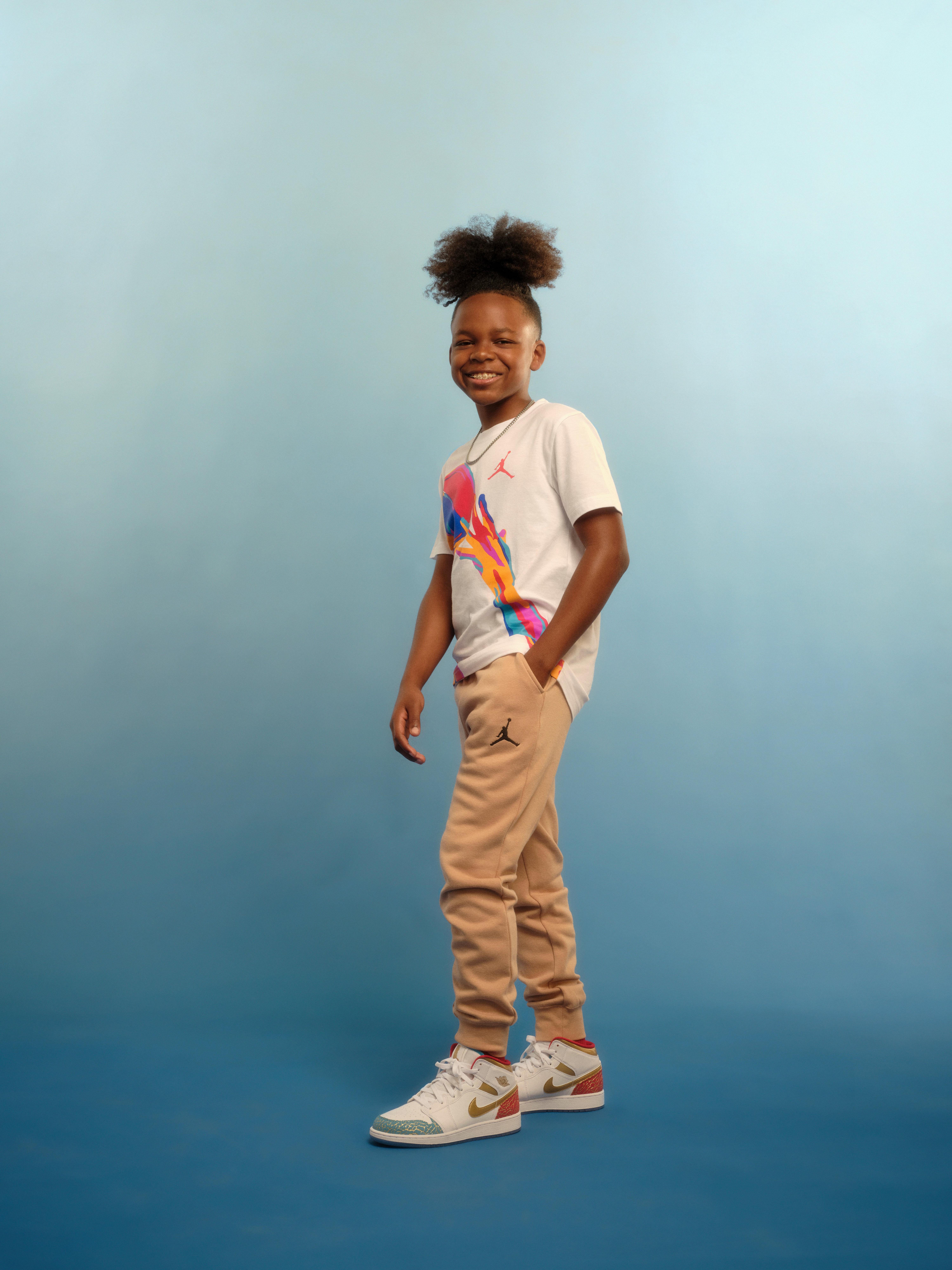 Jordan Big Boys' Essentials Pants - Hemp - TAN Thumbnail View 13