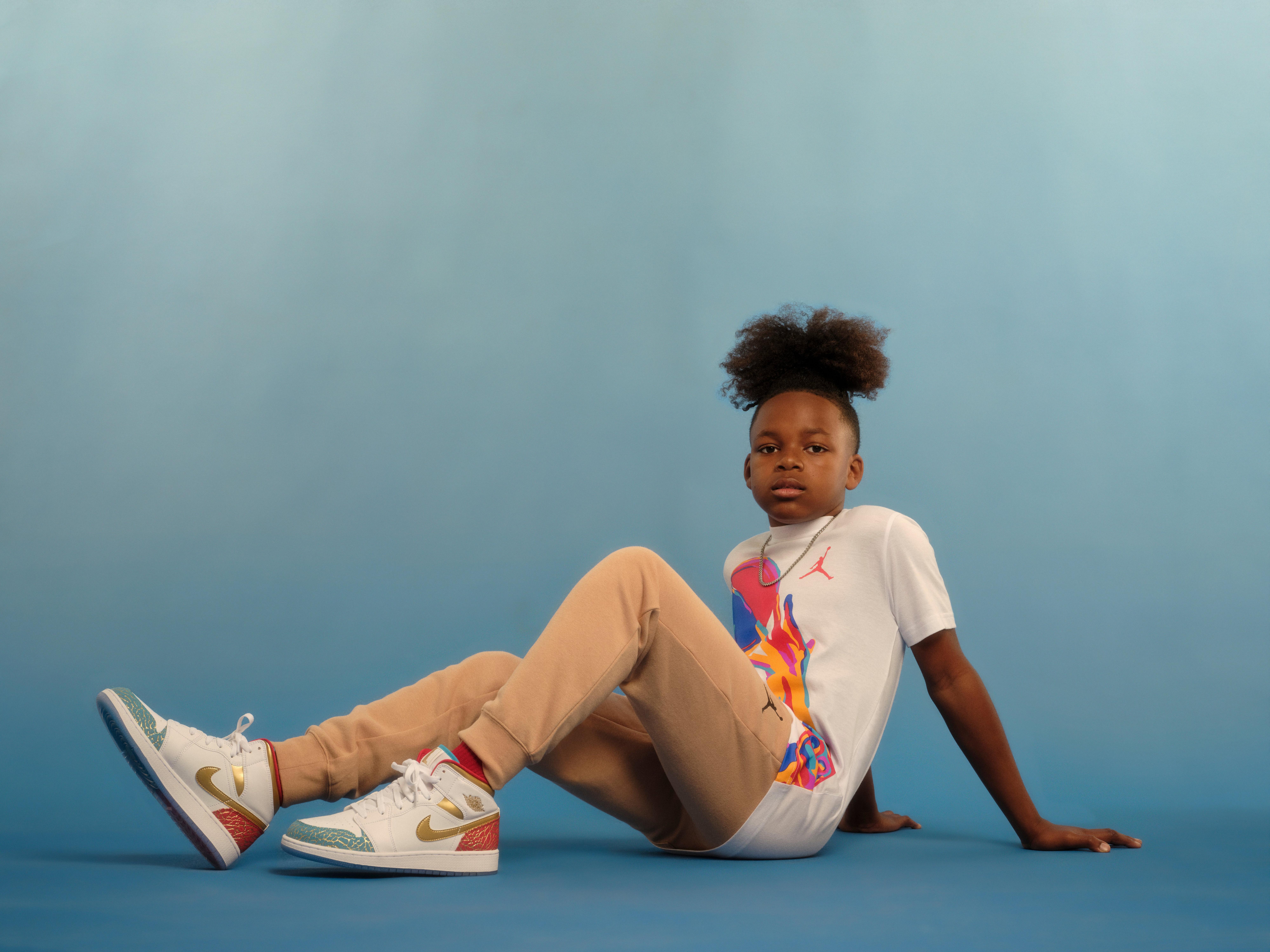 Jordan Big Boys' Essentials Pants - Hemp - TAN Thumbnail View 16