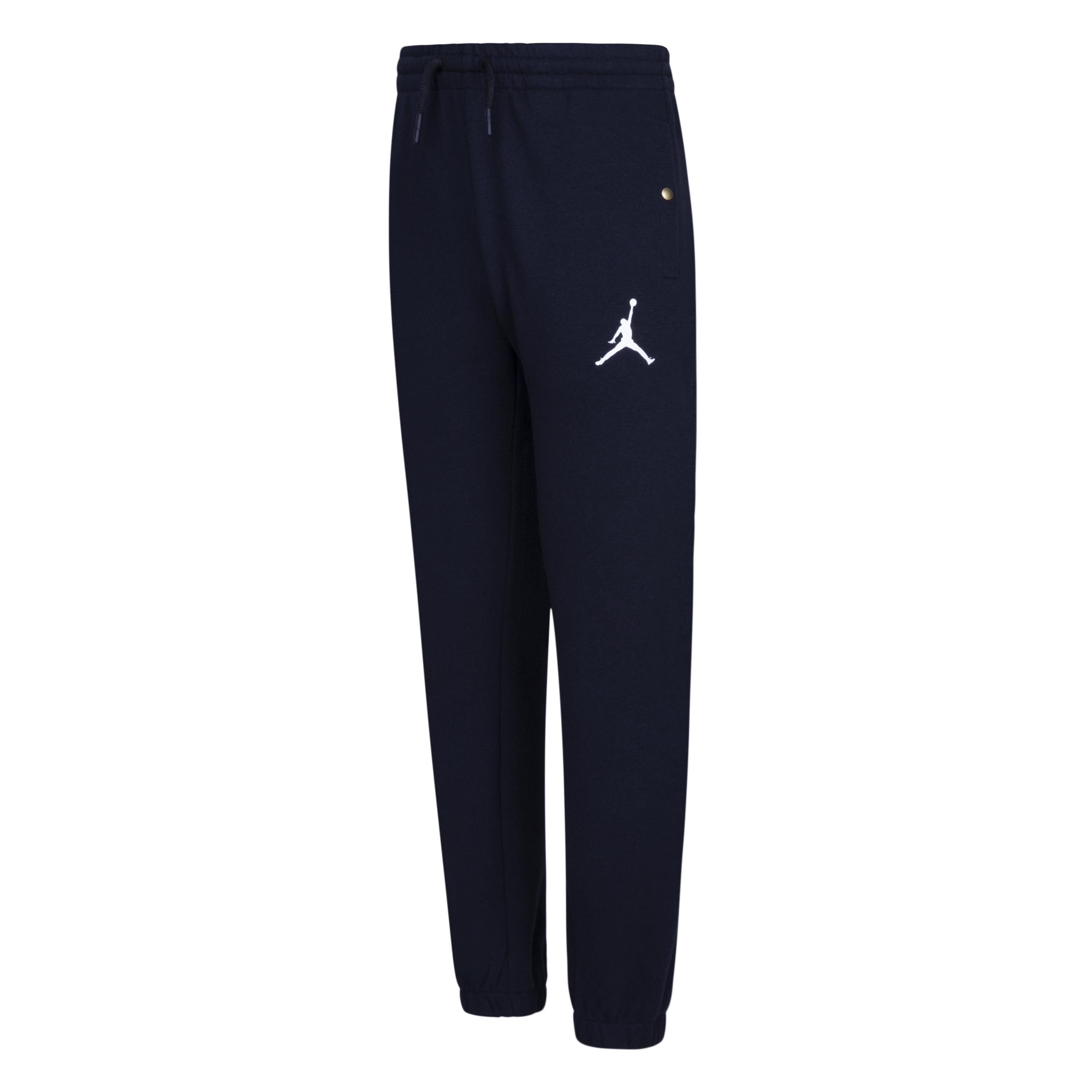 Jordan Big Boys' DMP Gratitude Take Flight Pants - Black/Gold - BLACK/GOLD Thumbnail View 1