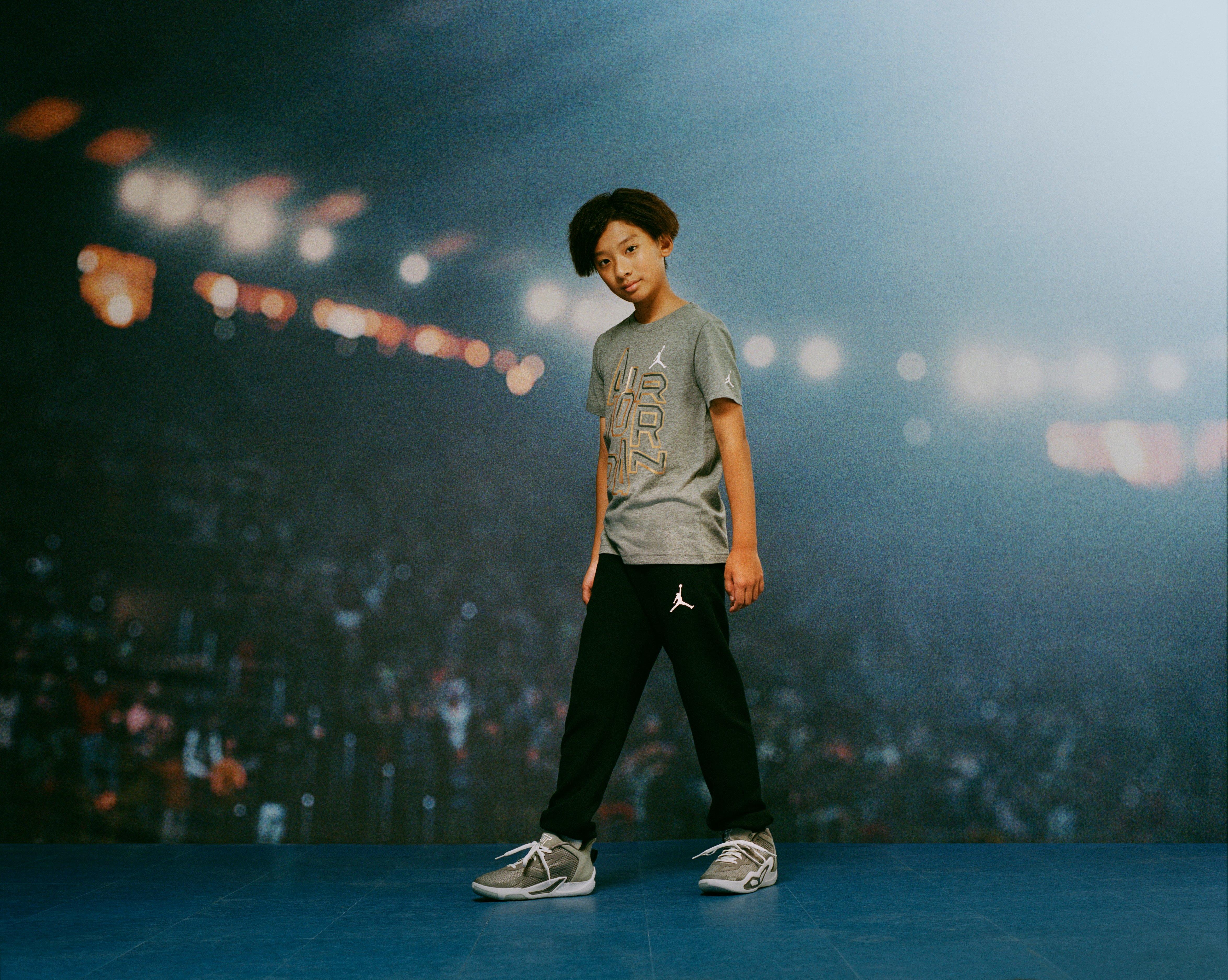 Jordan Big Boys' DMP Gratitude Take Flight Pants - Black/Gold - BLACK/GOLD Thumbnail View 9