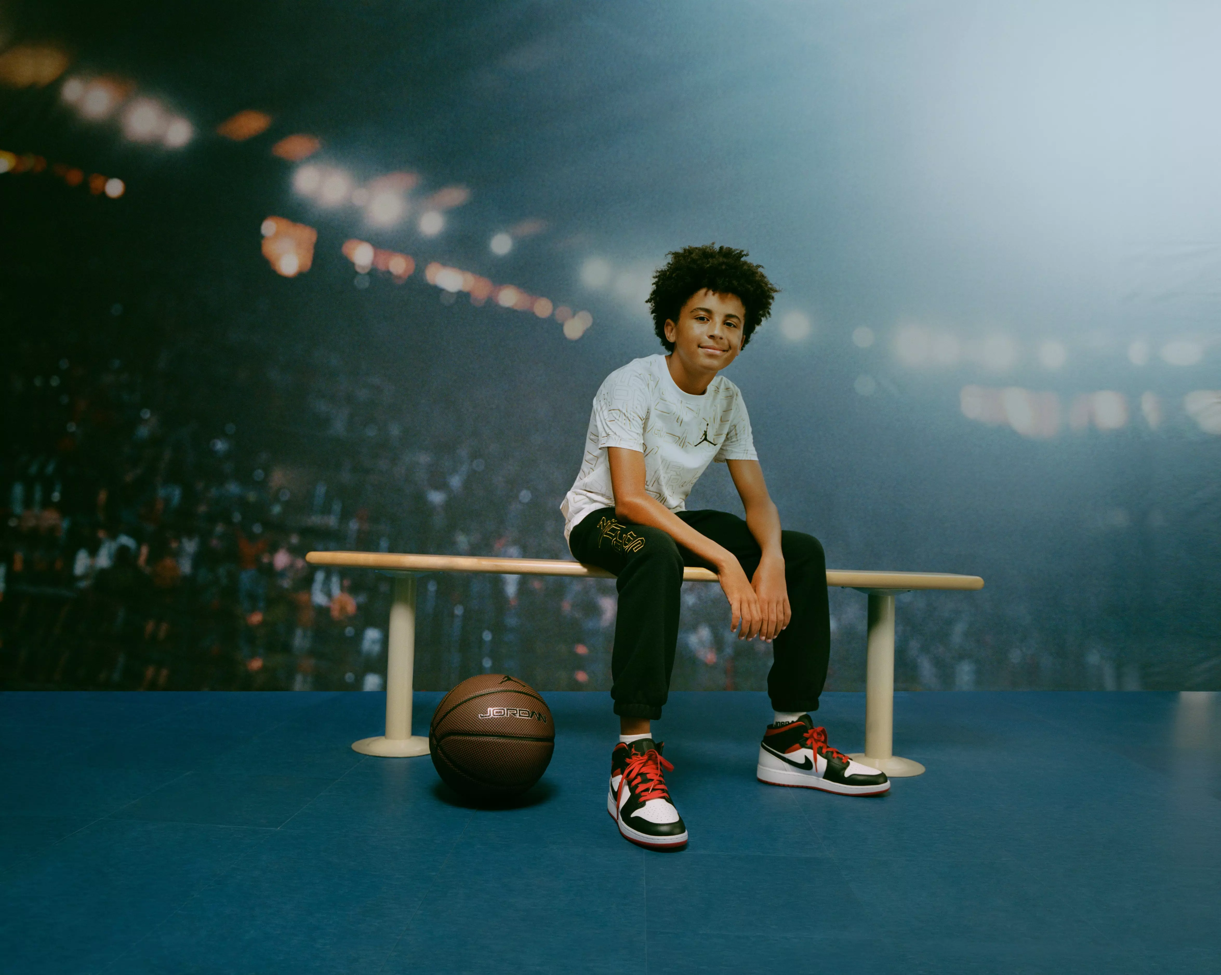 Jordan Big Boys' DMP Gratitude Take Flight Pants - Black/Gold - BLACK/GOLD