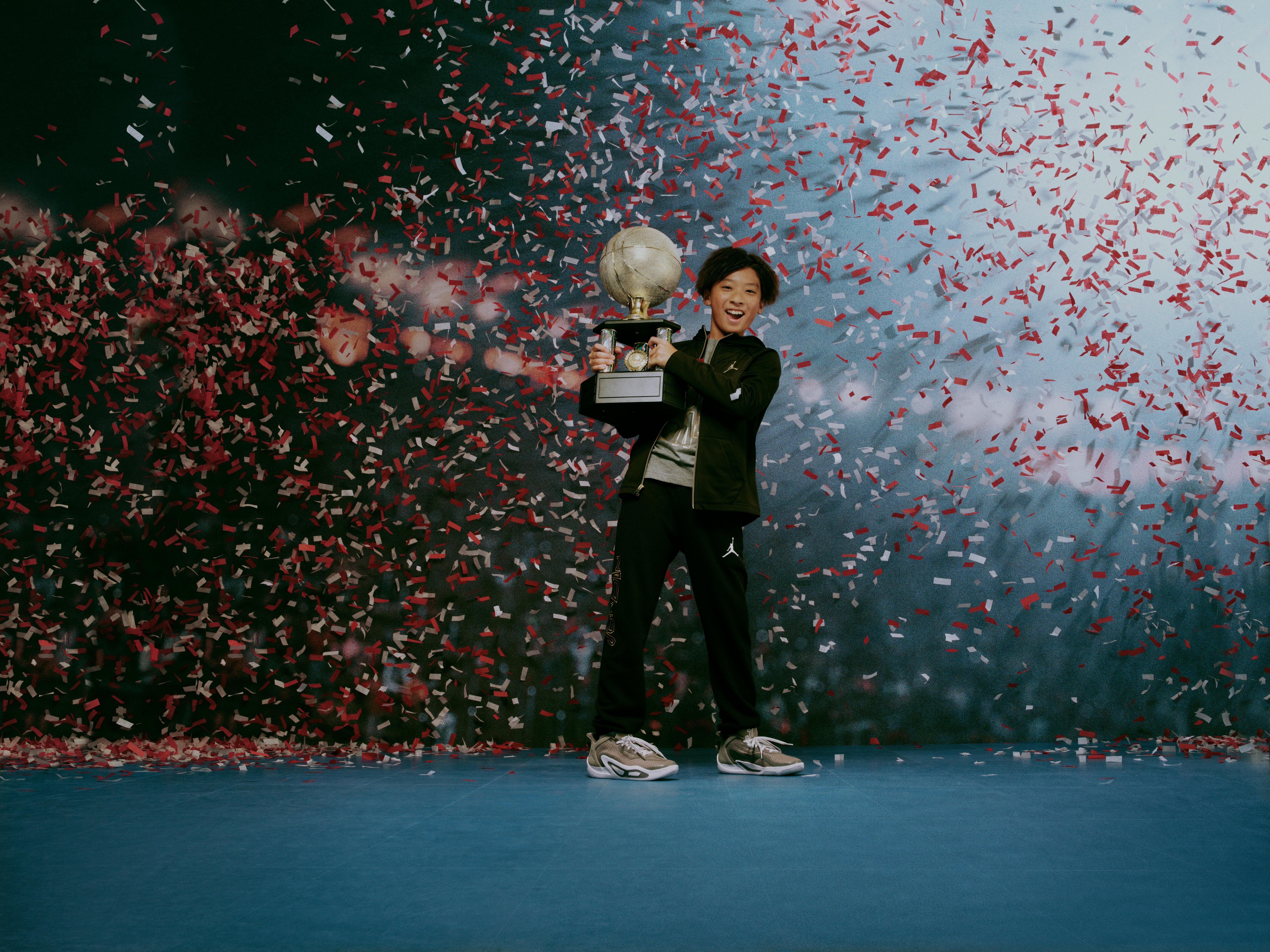 Jordan Big Boys' DMP Gratitude Take Flight Pants - Black/Gold - BLACK/GOLD Thumbnail View 12