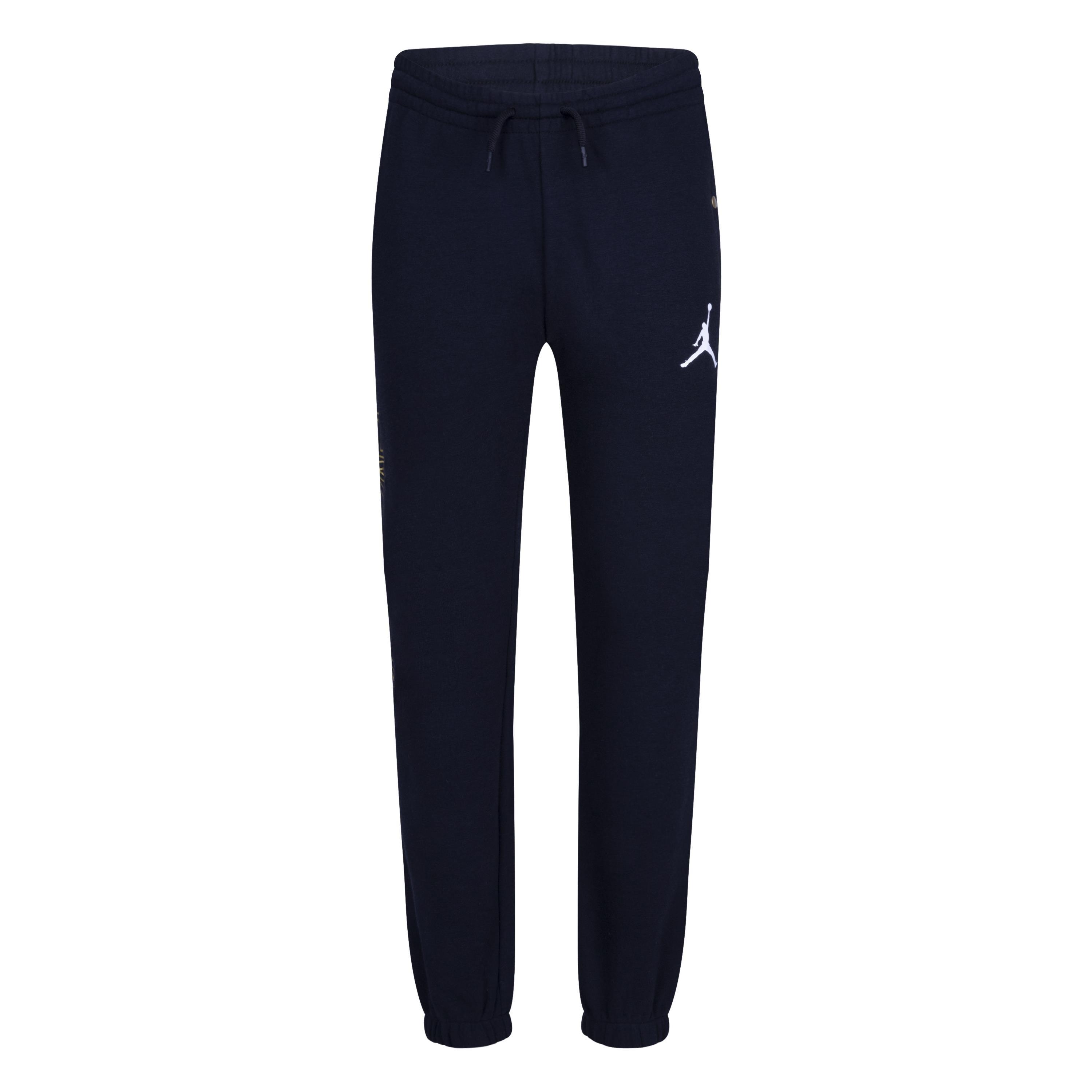 Jordan Big Boys' DMP Gratitude Take Flight Pants - Black/Gold - BLACK/GOLD Thumbnail View 8