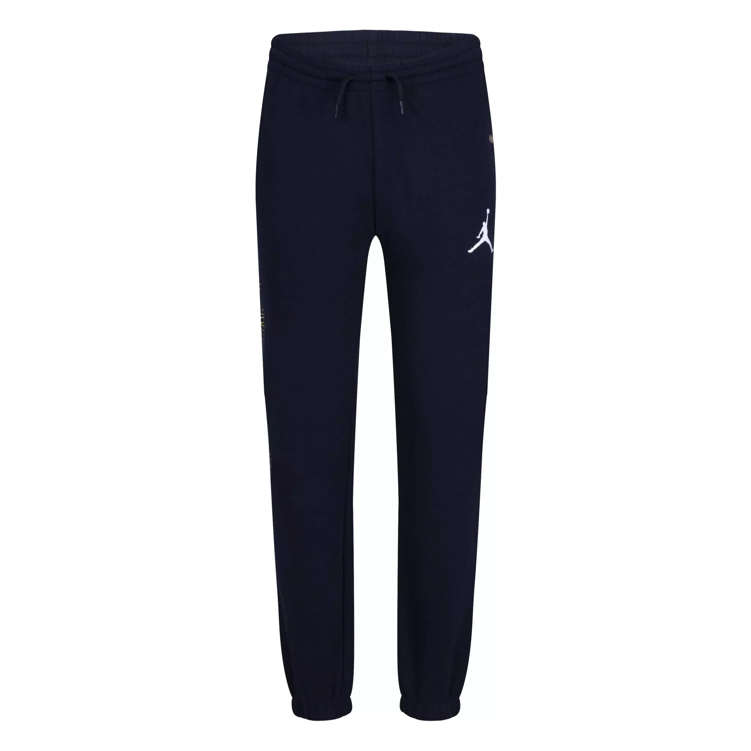 Jordan Big Boys' DMP Gratitude Take Flight Pants - Black/Gold - BLACK/GOLD