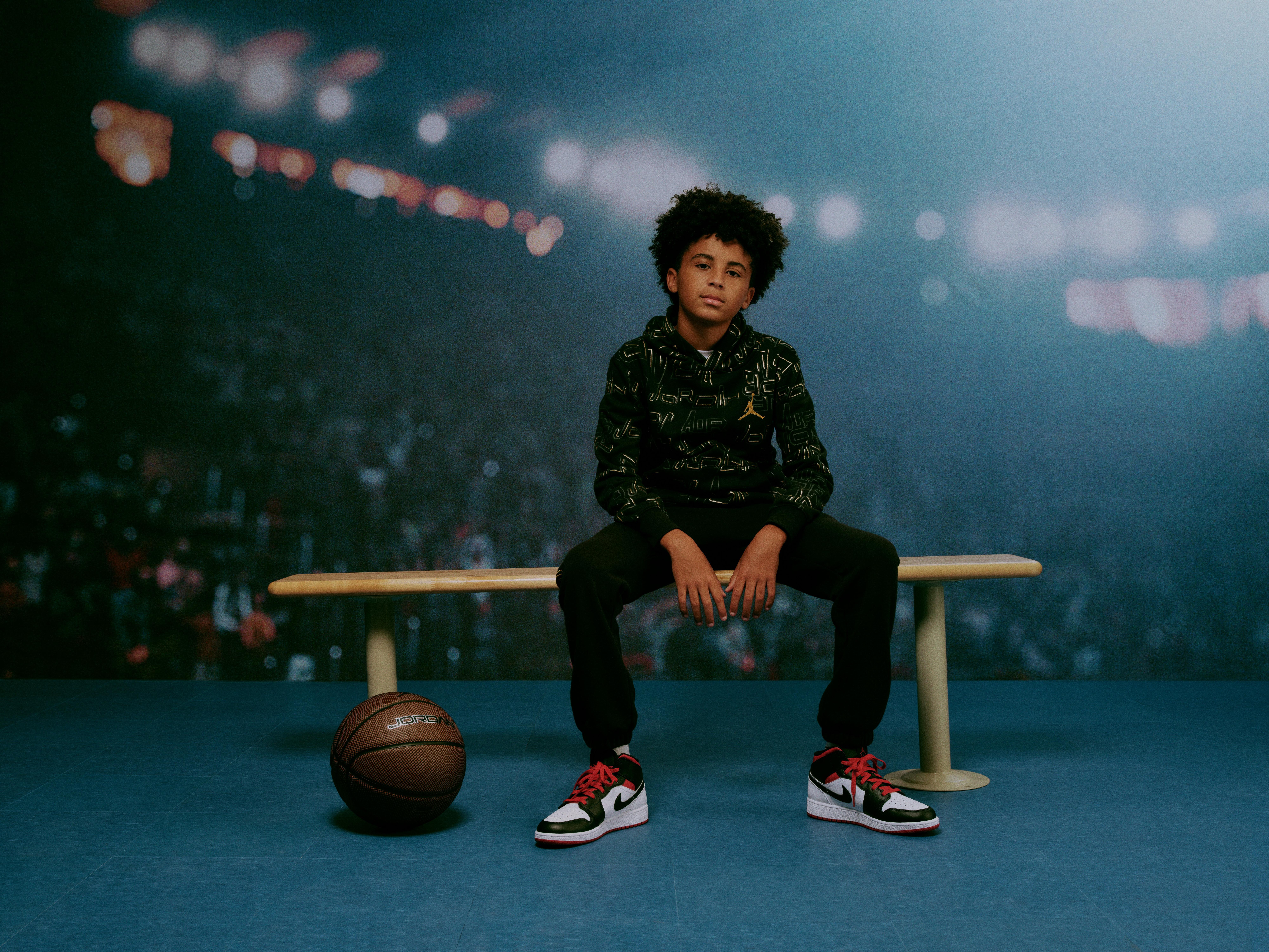 Jordan Big Boys' DMP Gratitude Take Flight Pants - Black/Gold - BLACK/GOLD Thumbnail View 14