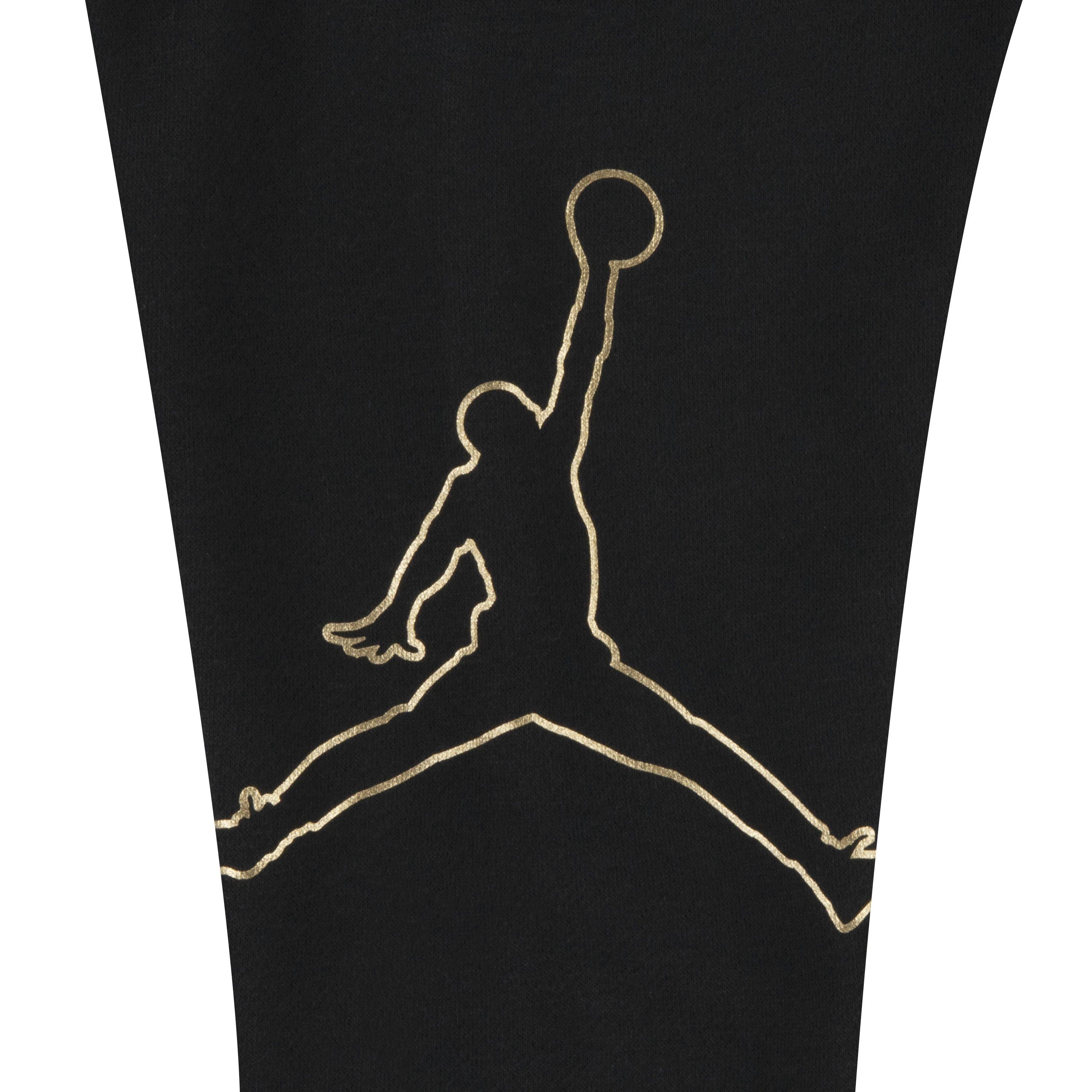 Jordan DMP Gratitude Take Flight Crew Little Boys' Black/Gold Set