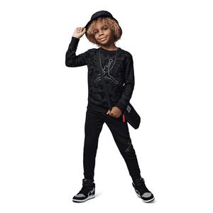 Jordan Little Boys' DMP Gratitude Take Flight Crew Set - Black/Gold