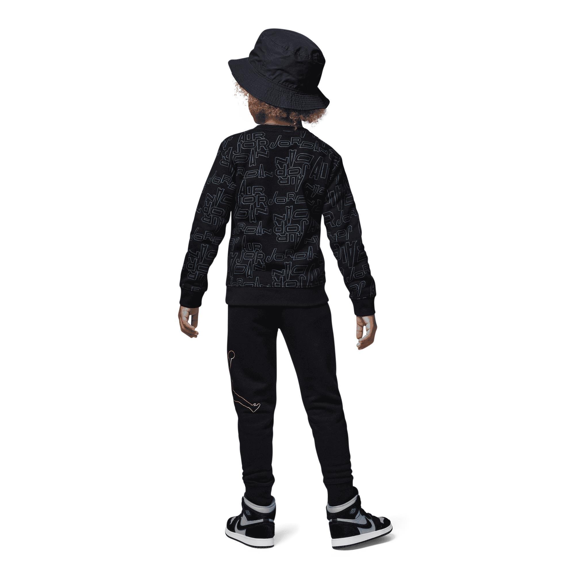 Jordan DMP Gratitude Take Flight Crew Little Boys' Black/Gold Set