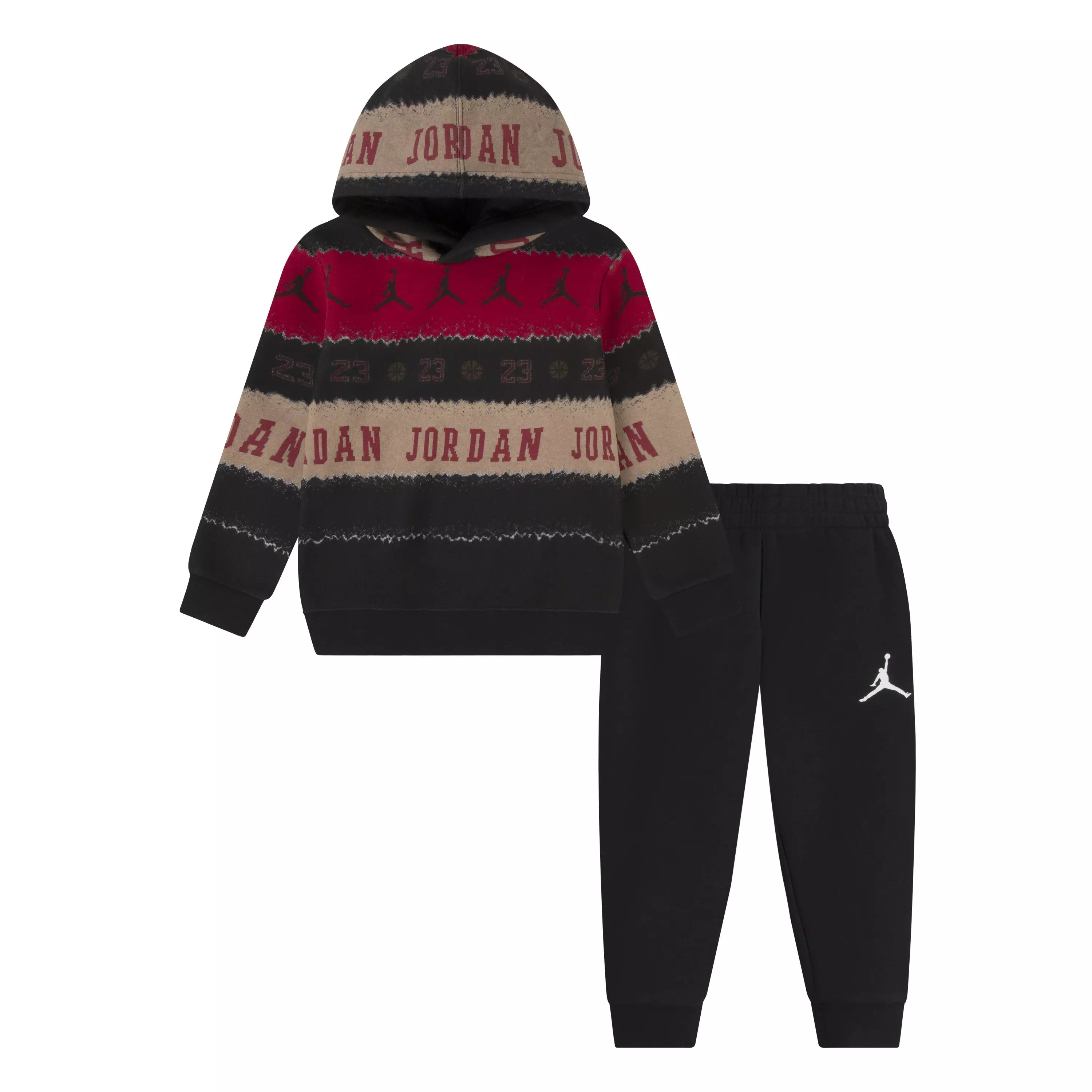 Jordan Toddler Boys' Holiday Pullover Set - Black - BLACK