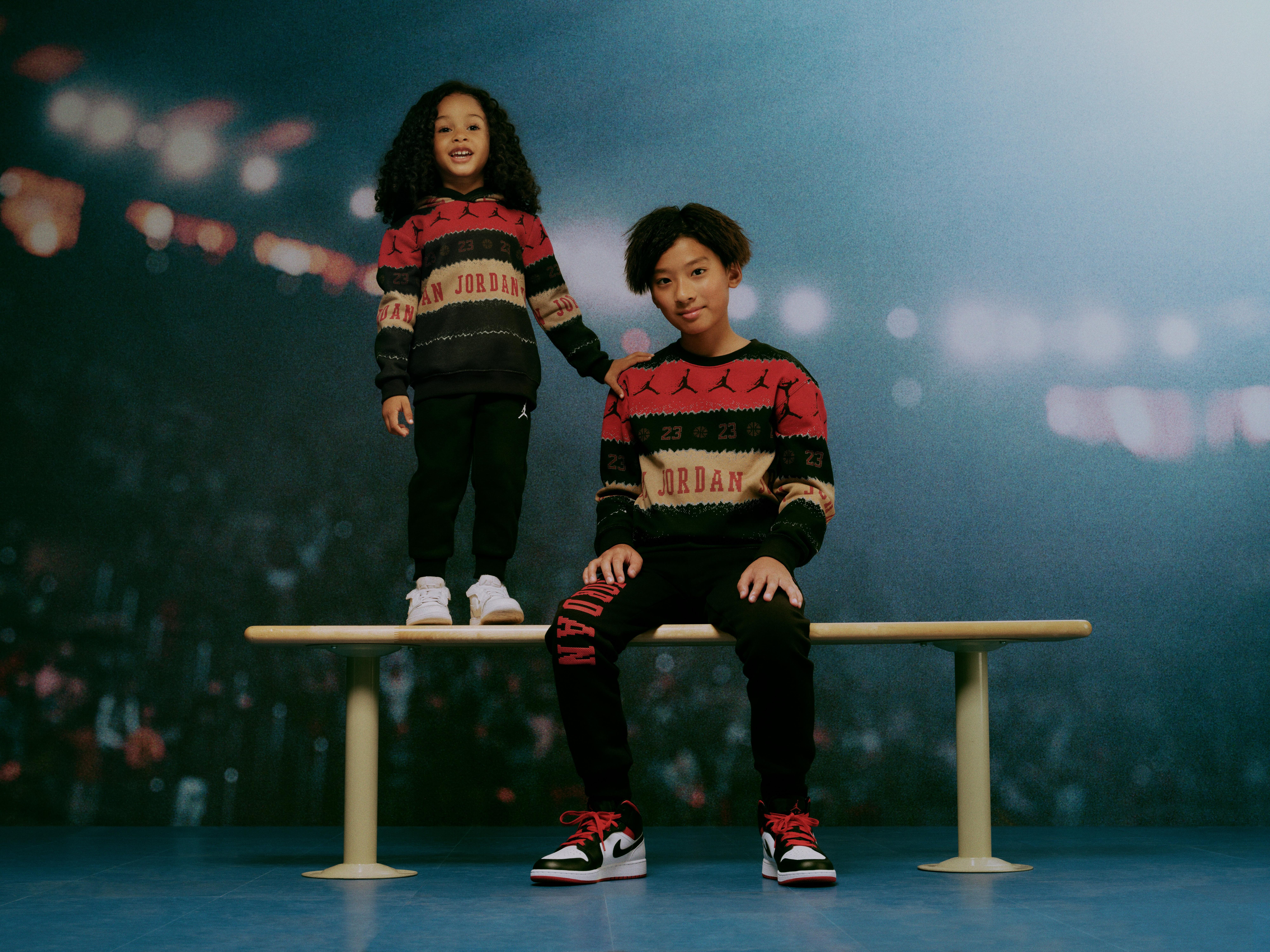 Jordan Toddler Boys' Holiday Pullover Set Black