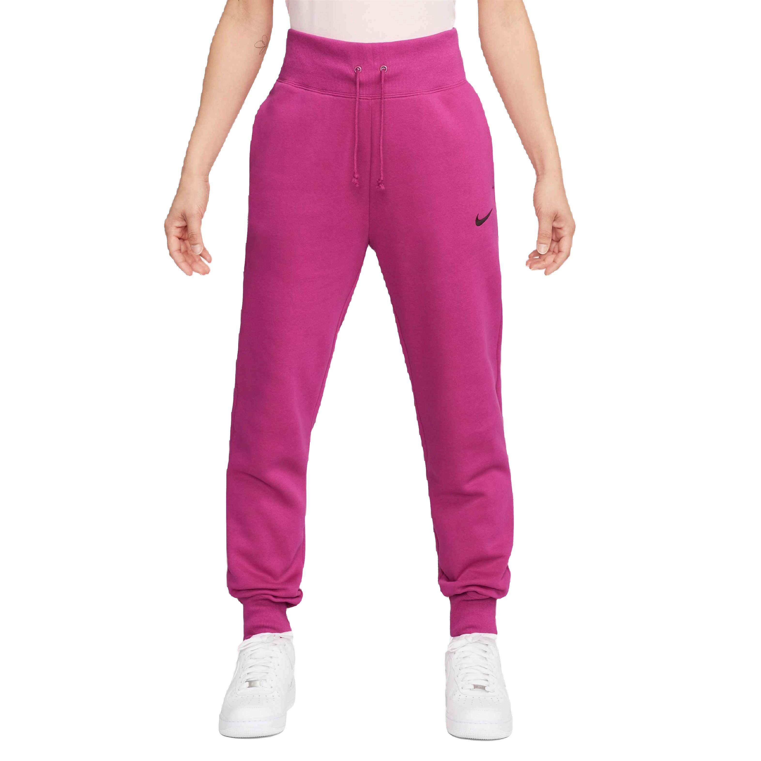 Nike Women's Phoenix Fleece High-Rise Pants - Fireberry - Hibbett