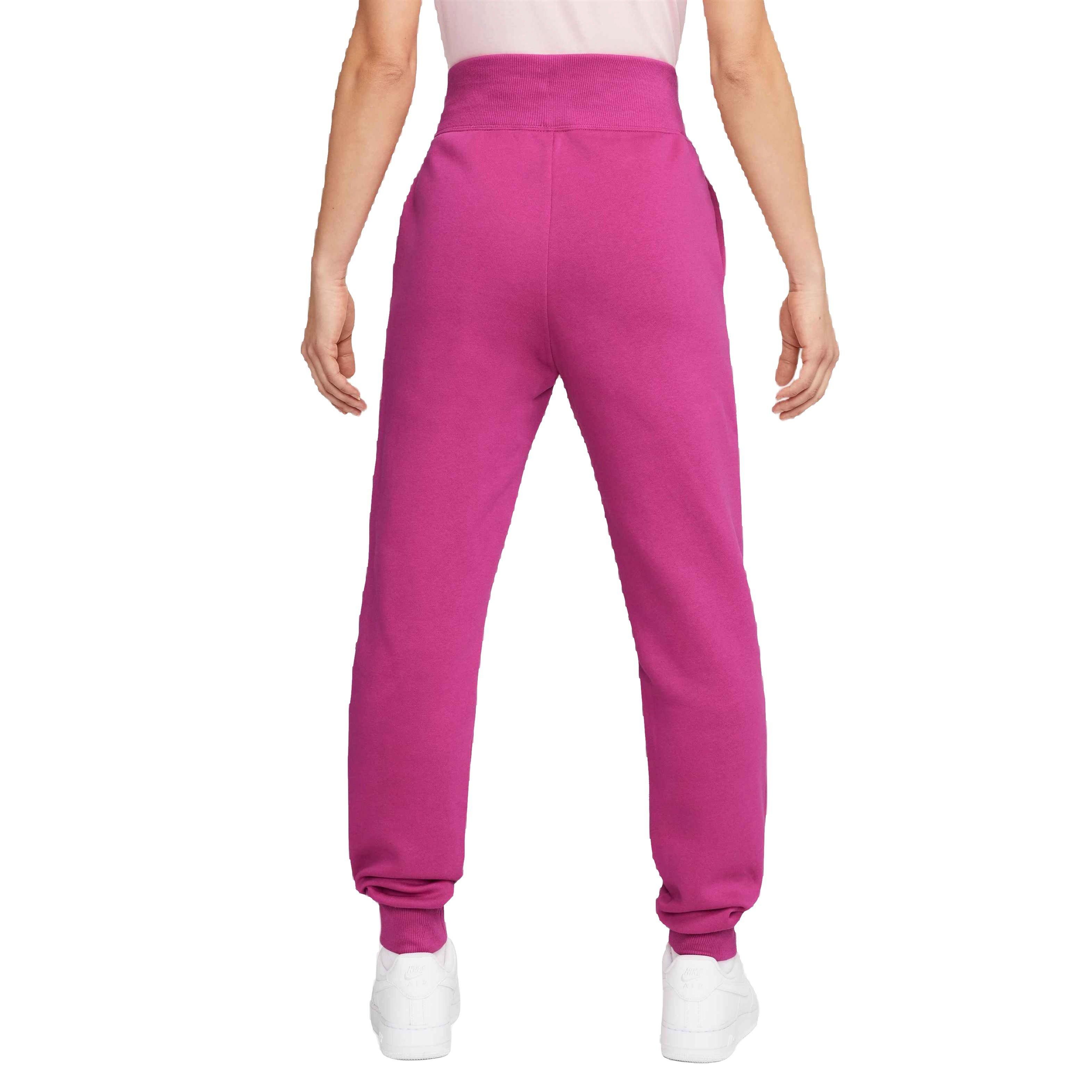 Nike Women's Phoenix Fleece High-Rise Pants - Fireberry