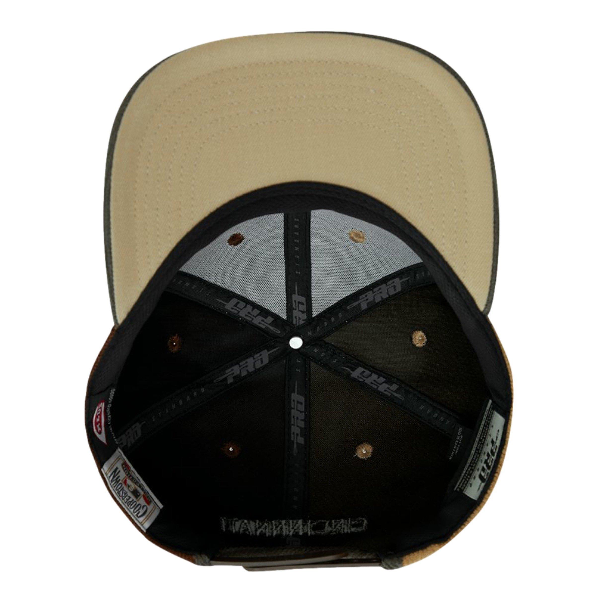 Pro Standard Cincinnati Reds Multi-Color Corduroy Snapback - BROWN Thumbnail View 4