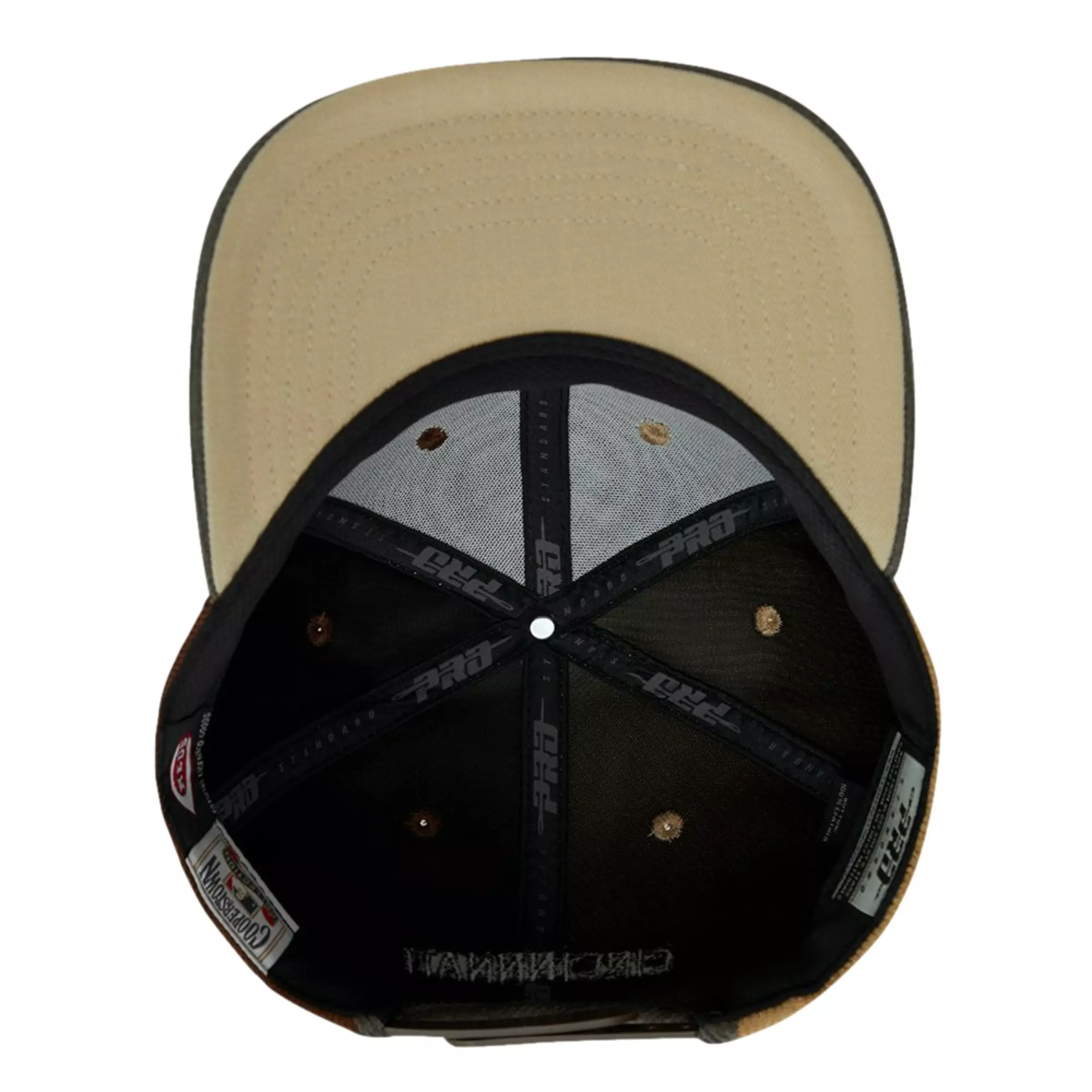 Pro Standard Cincinnati Reds Multi-Color Corduroy Snapback - BROWN