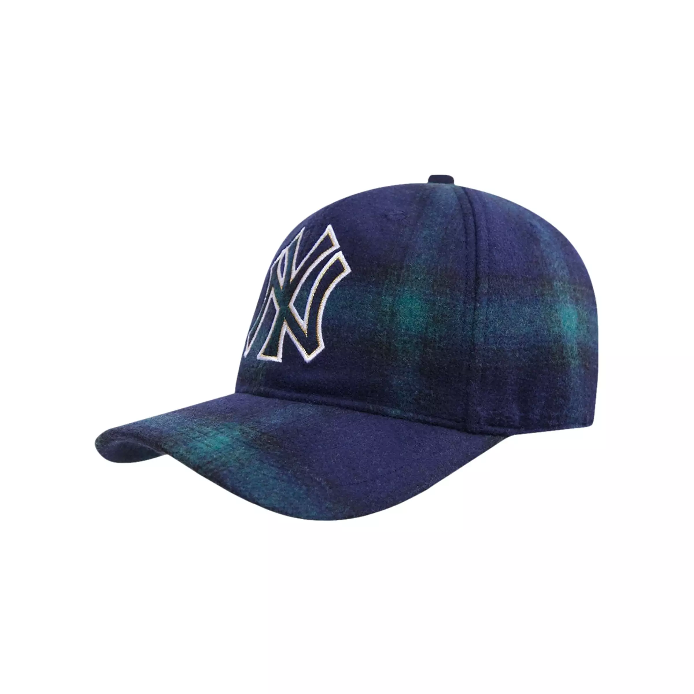 Pro Standard New York Yankees AOP Plaid Adjustable Hat - GREEN
