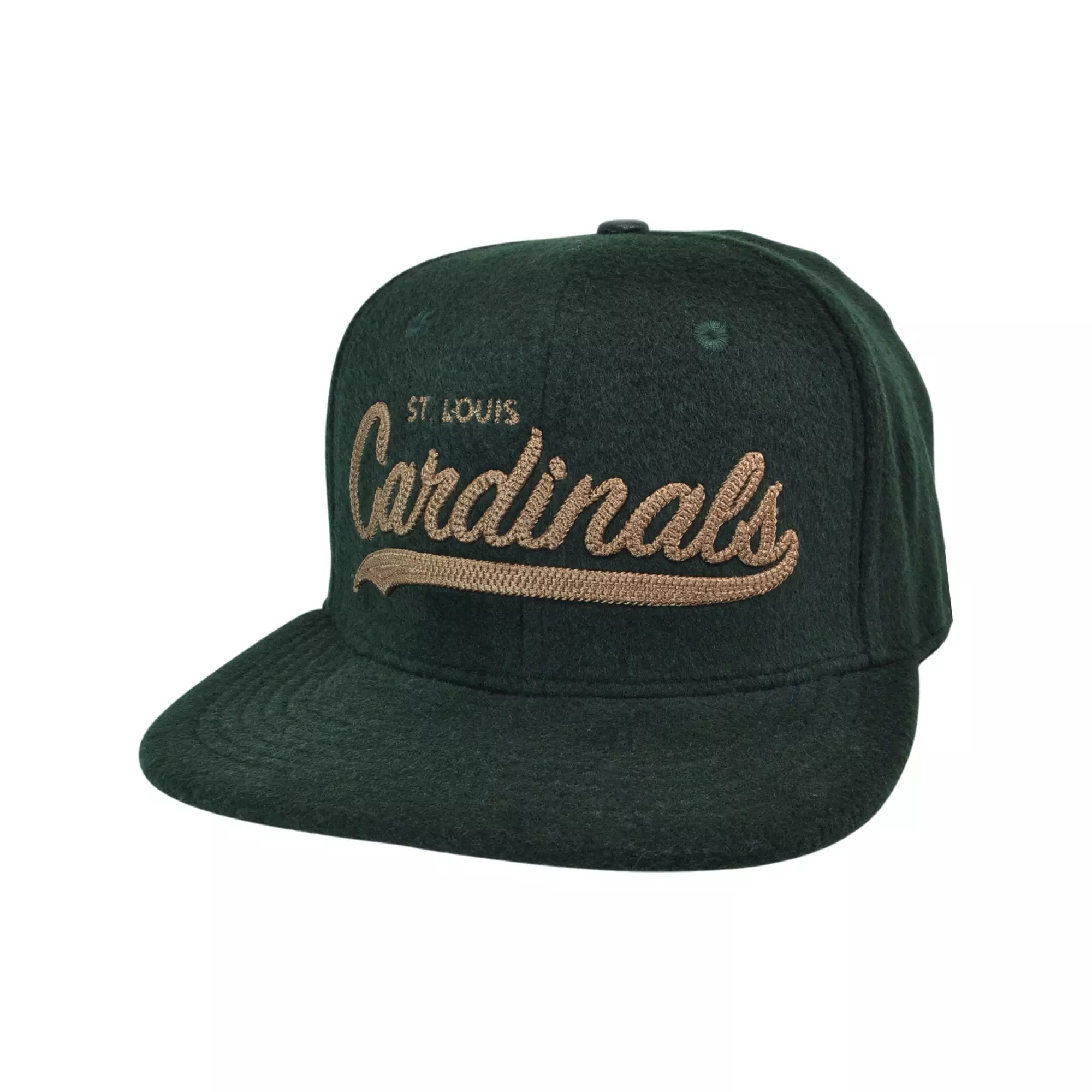 Pro Standard St. Louis Cardinals Green Wool Script Snapback Hat - GREEN