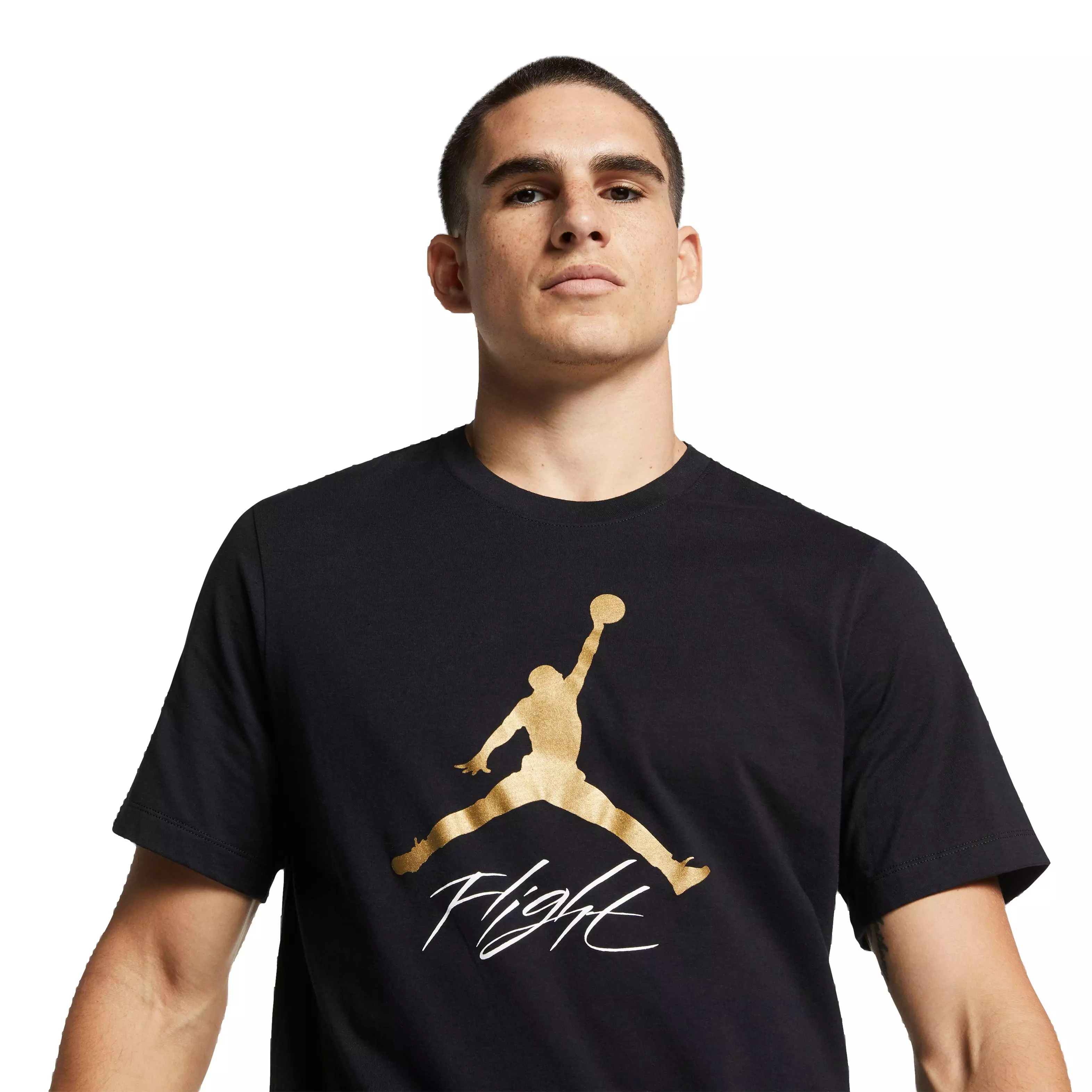 Jordan Men's Gratitude Jumpman Flight Tee-Black/Gold - BLACK/GOLD