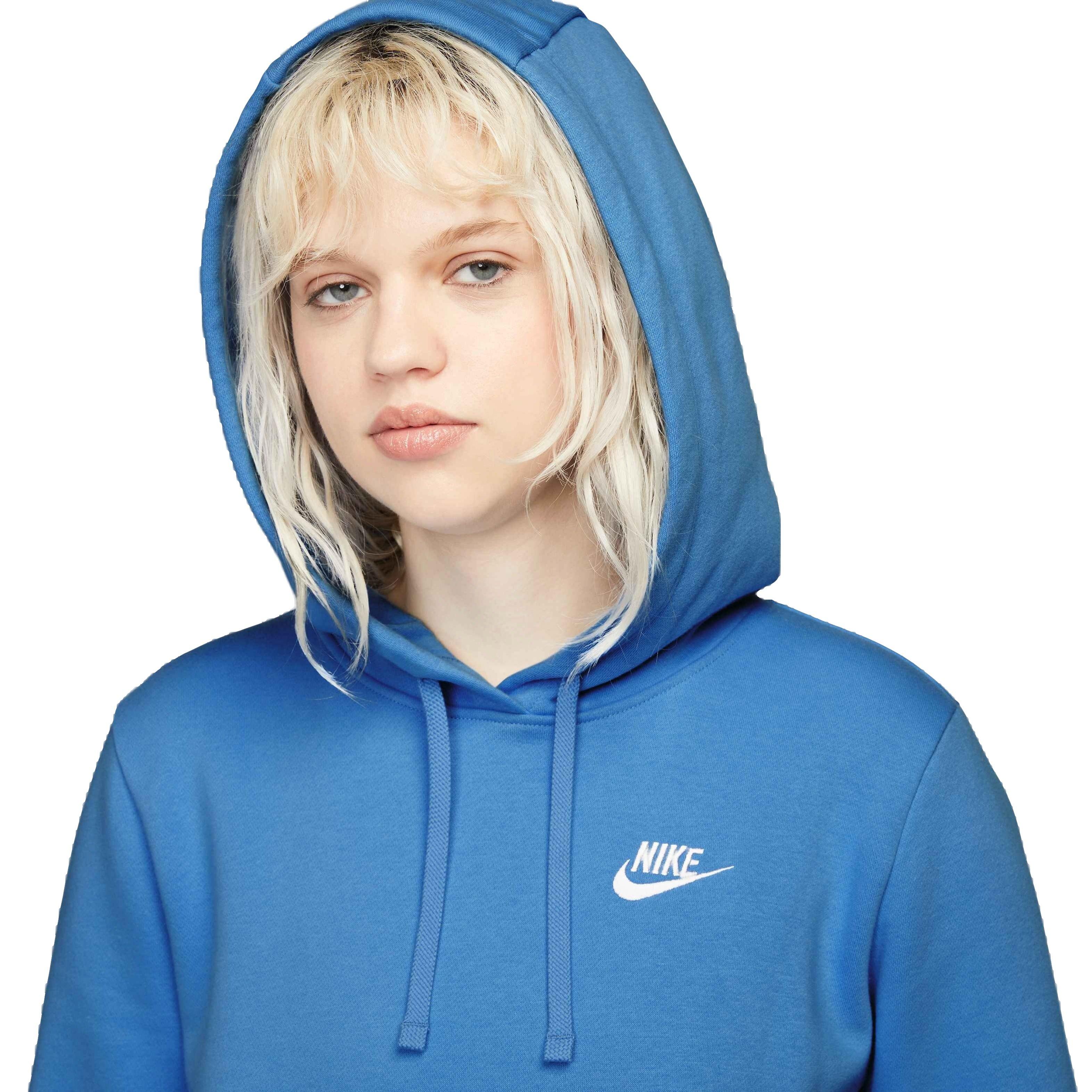 Nike Sportswear Club Fleece Standard Pullover Women's Blue Hoodie