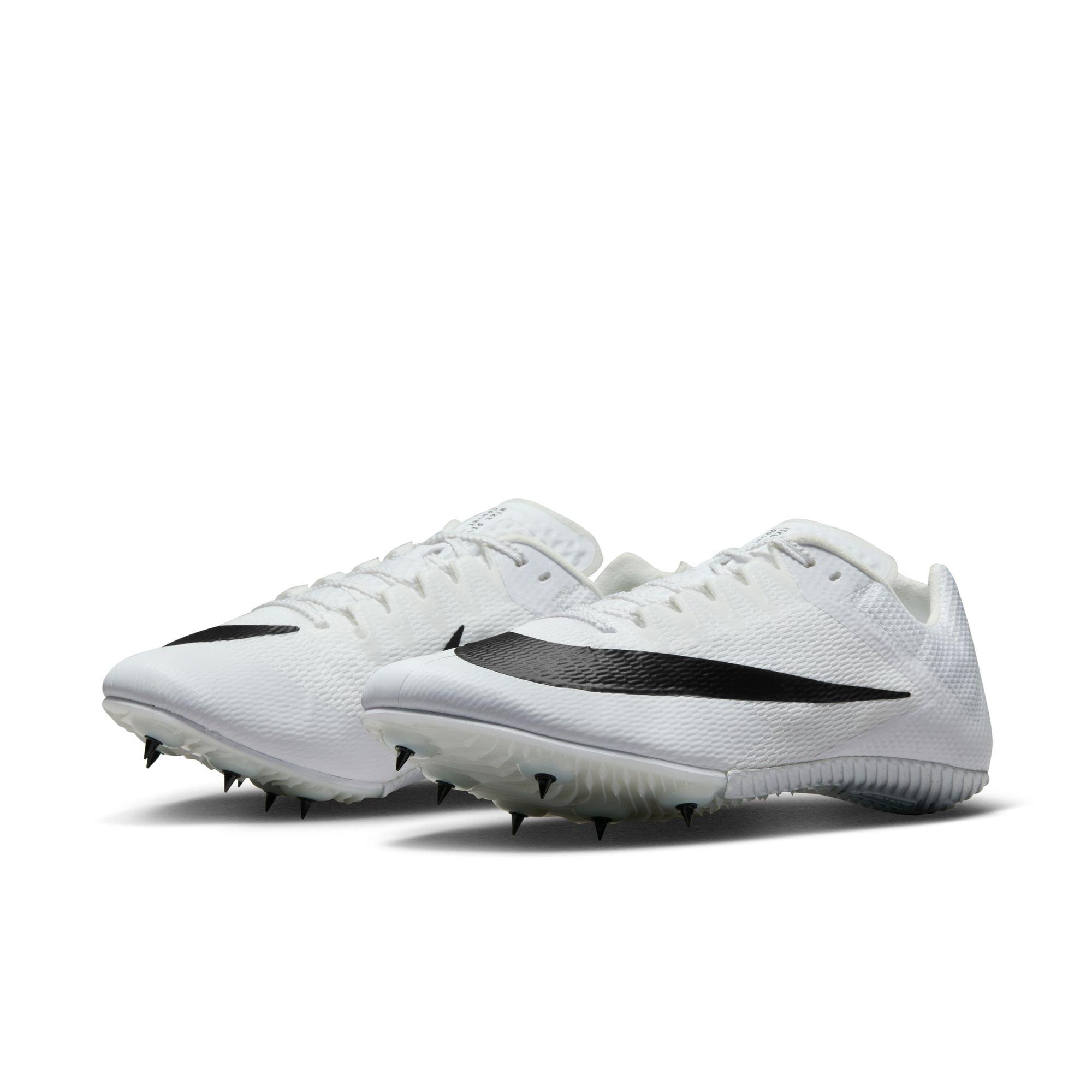 Nike Zoom Rival Sprint "White/Black" Unisex Track Spike - WHITE/BLACK Thumbnail View 6