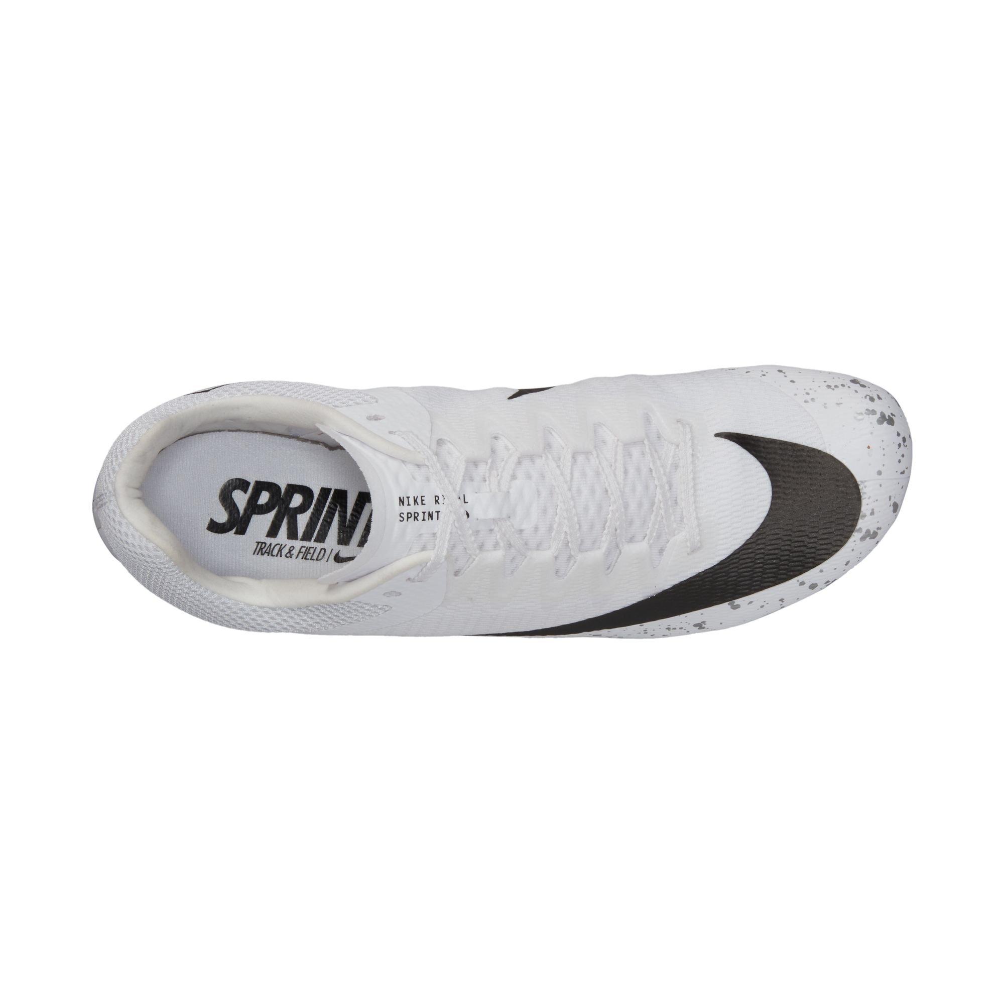 Nike Zoom Rival Sprint "White/Black" Unisex Track Spike - WHITE/BLACK Thumbnail View 10