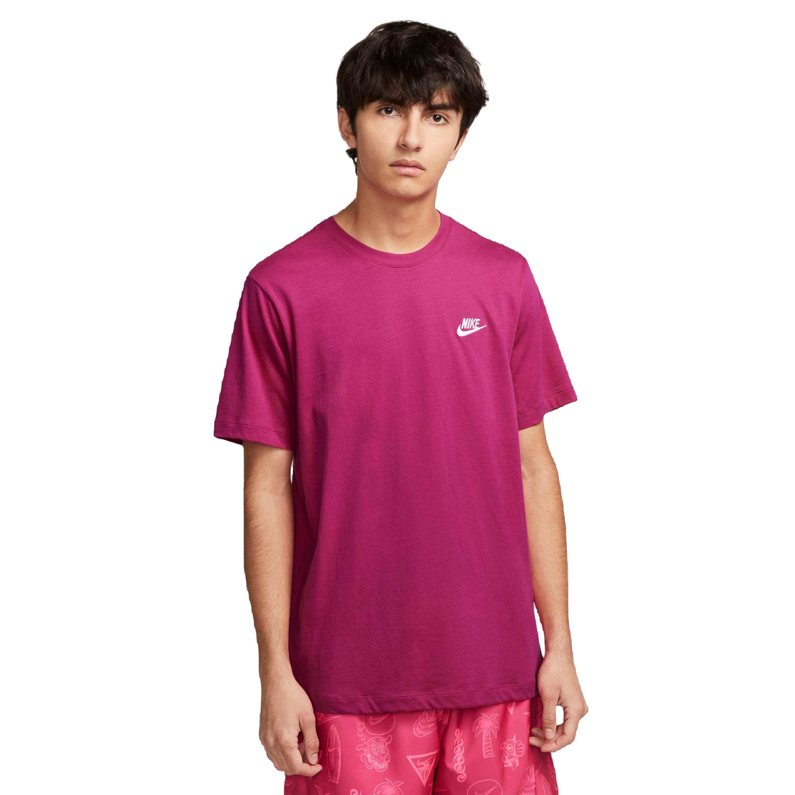 Nike Men's Sportswear Club Tee-Pink - PINK Thumbnail View 1