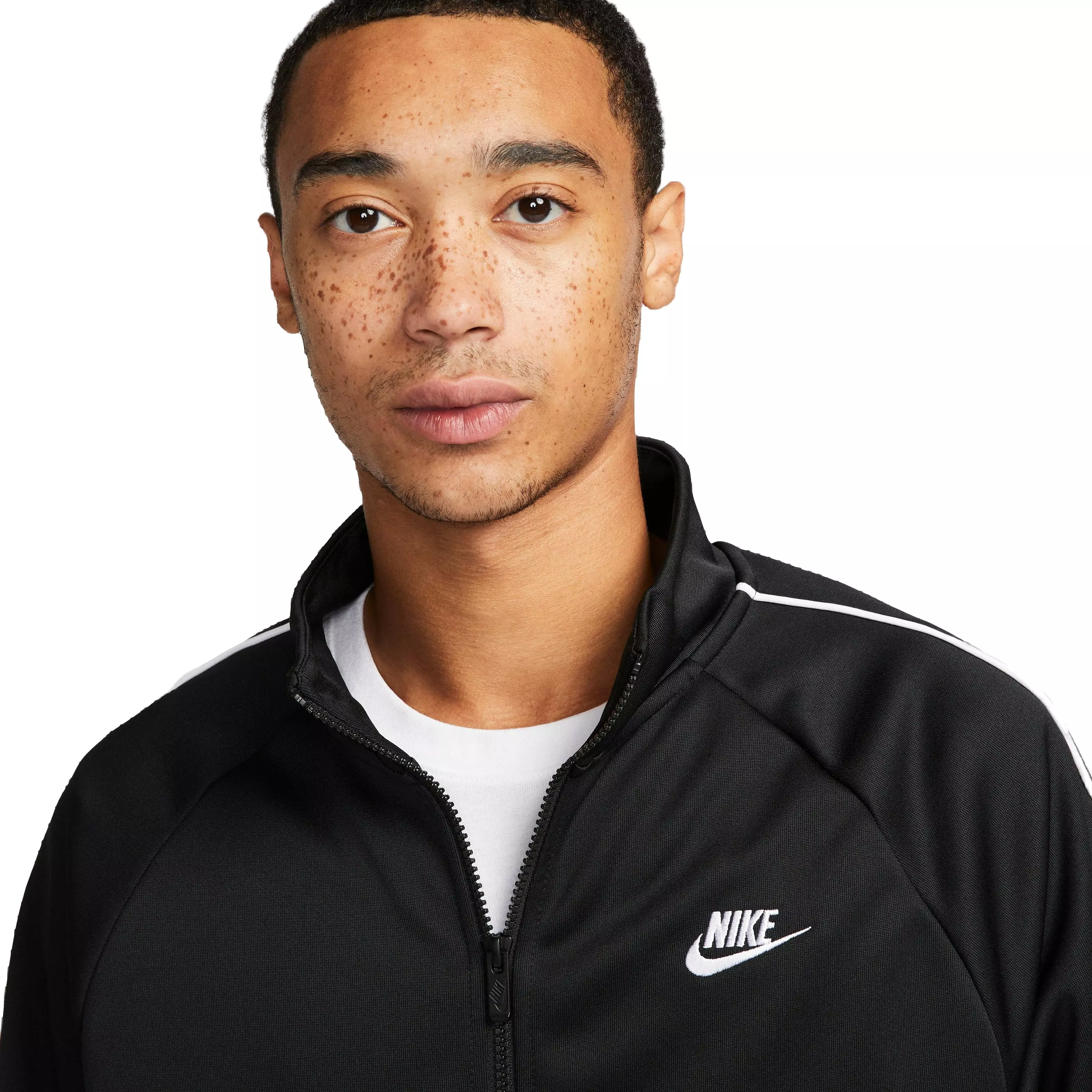 Nike Men's Sportswear Club Tribute Full-Zip Jacket-Black - BLACK
