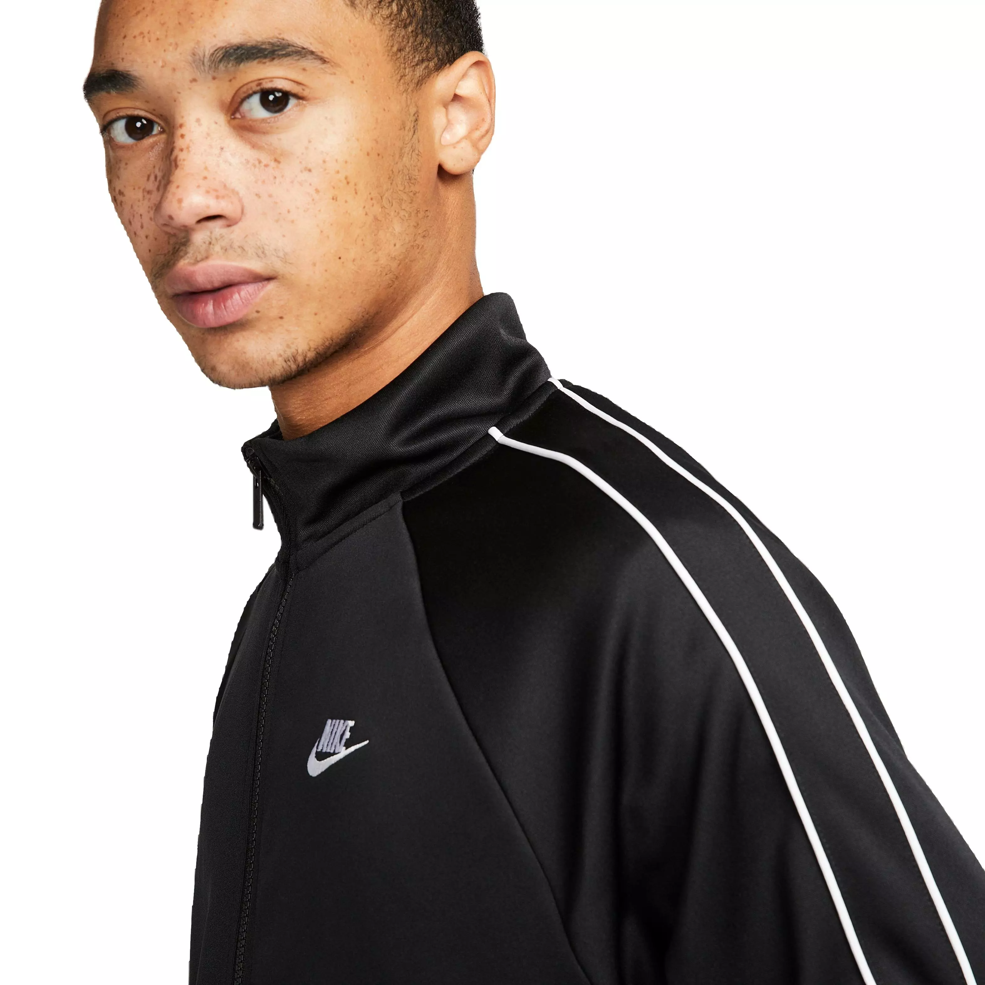 Nike Men's Sportswear Club Tribute Full-Zip Jacket-Black - BLACK
