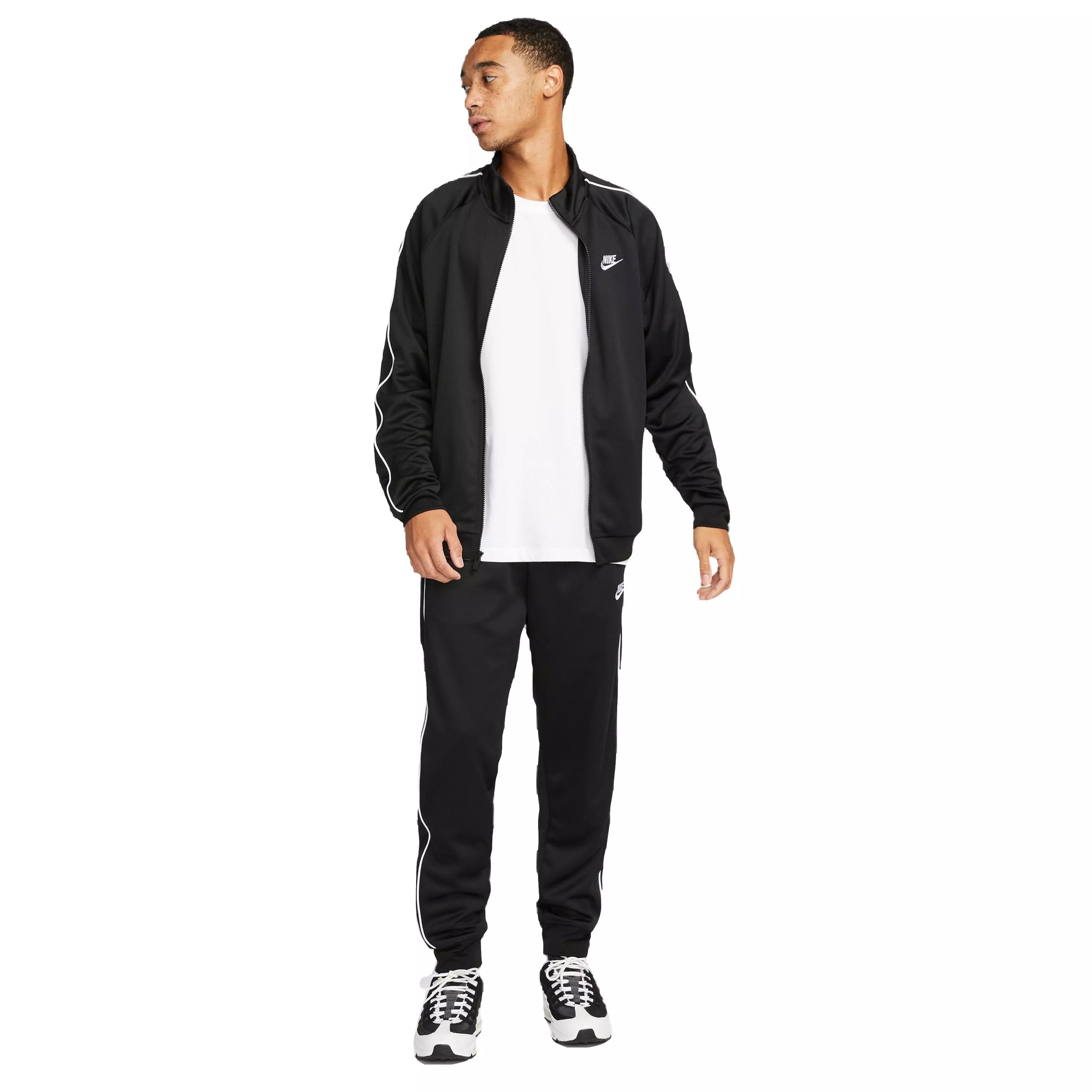 Nike Men's Sportswear Club Tribute Full-Zip Jacket-Black - BLACK