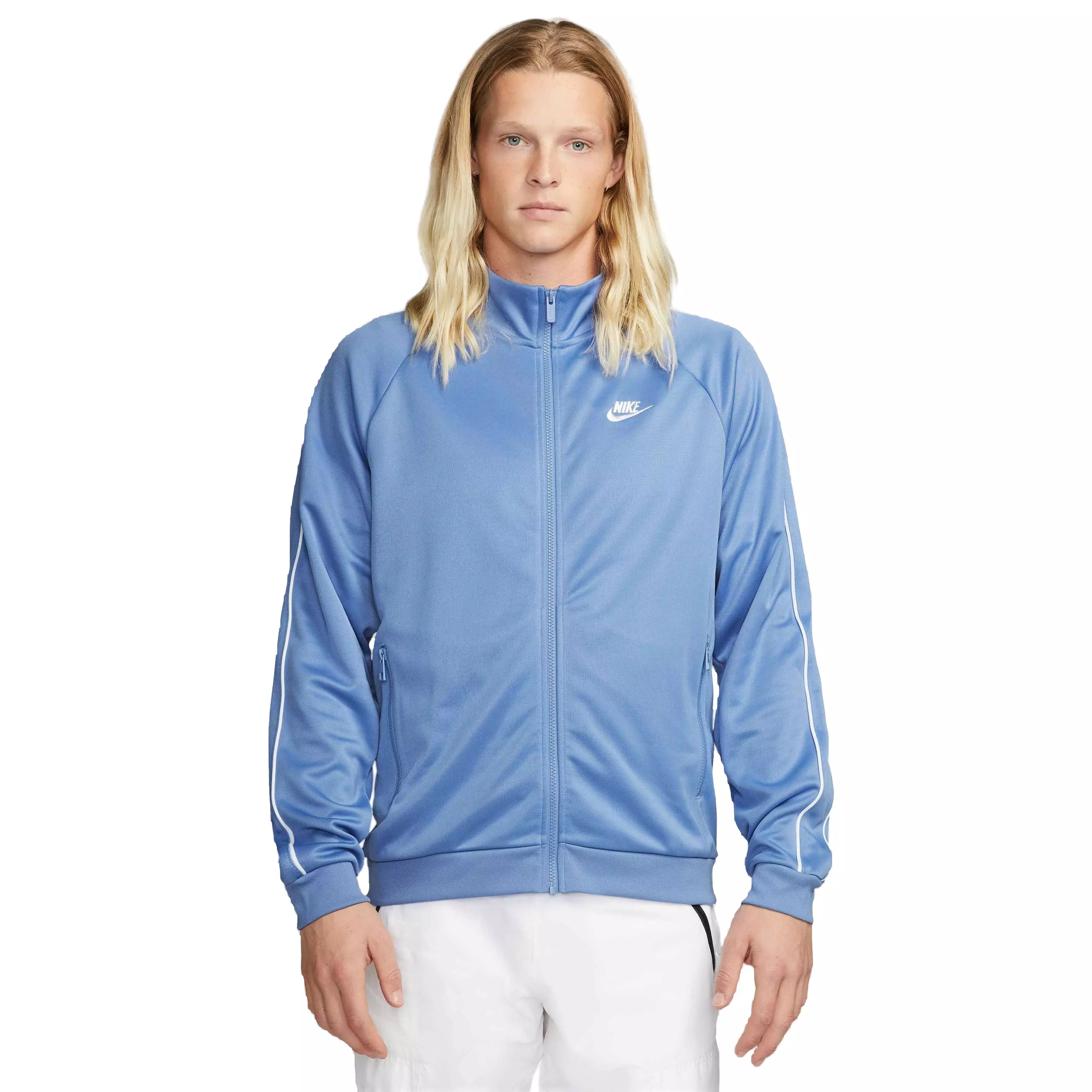 Nike Men's Sportswear Club Tribute Full-Zip Jacket-Lt Blue - LT BLUE