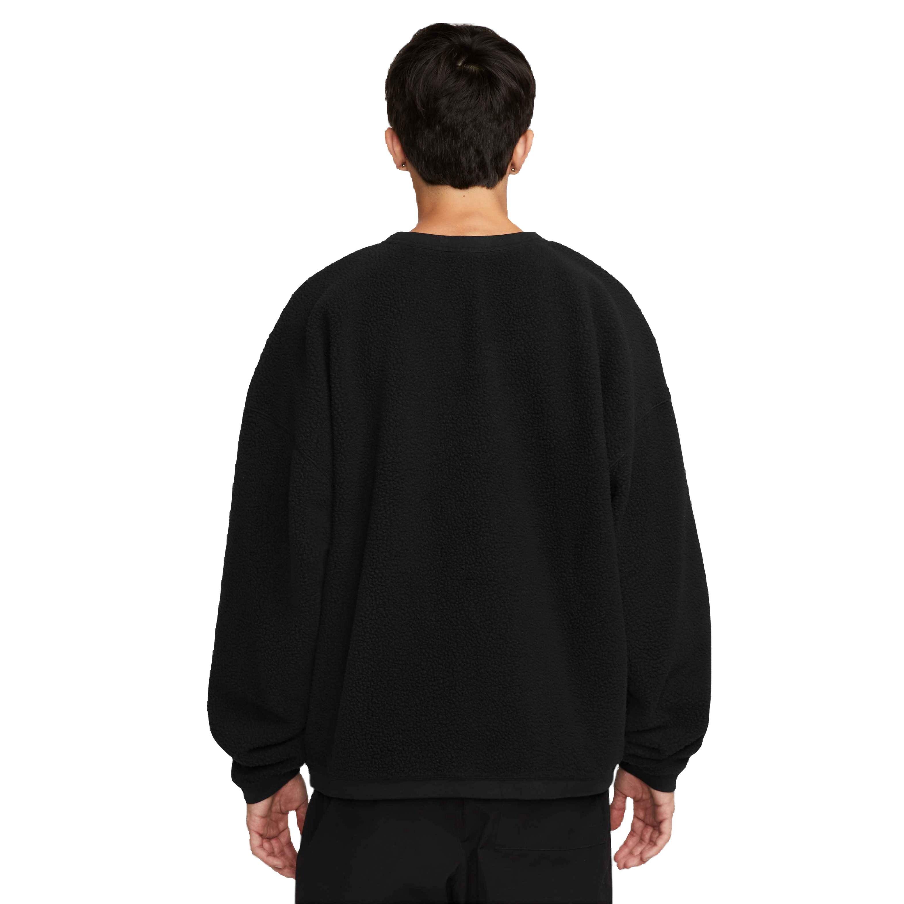 Nike Men's Club Fleece+ Sherpa Winterized Crew-Black - BLACK Thumbnail View 2
