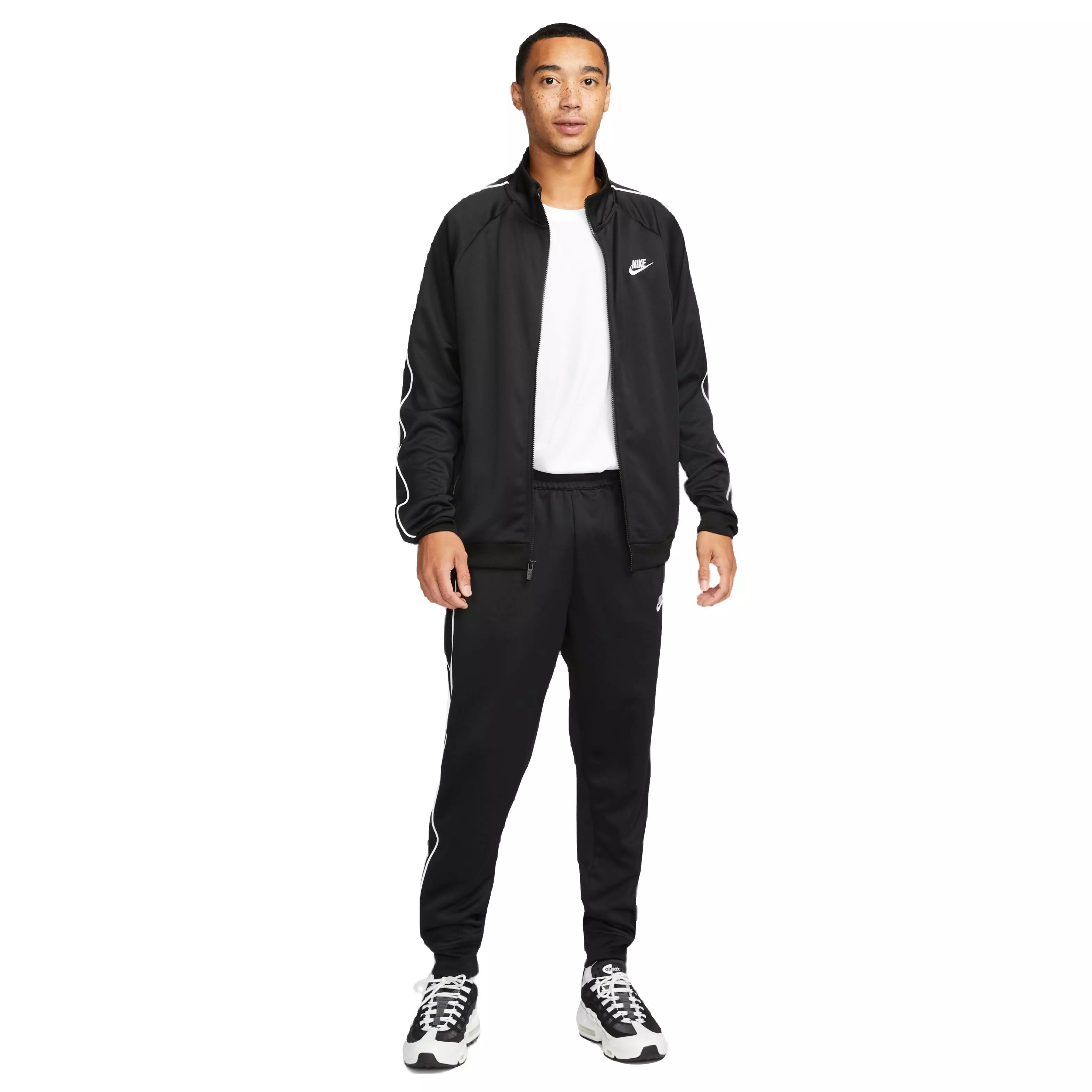 Nike Men's Club Polyknit Tribute Pants-Black - BLACK