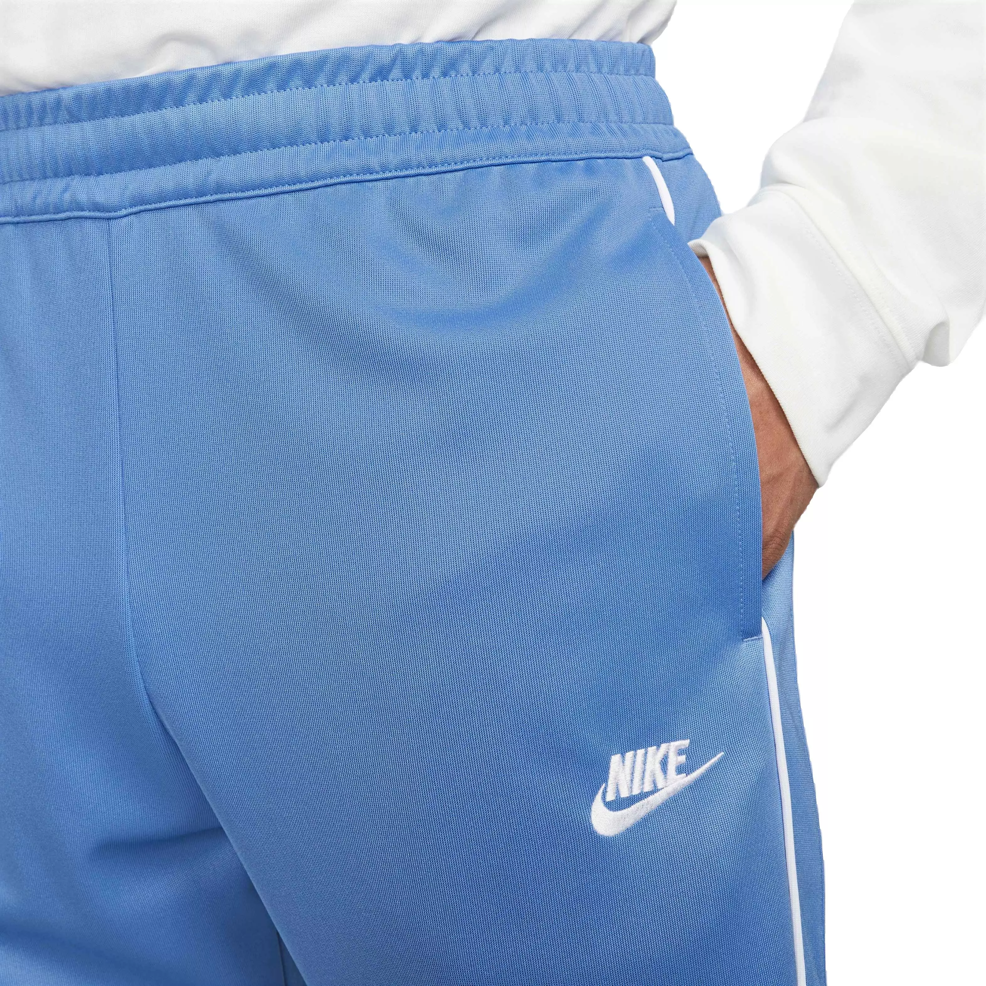 Nike Men's Club Polyknit Tribute Pants-Lt Blue - LT BLUE