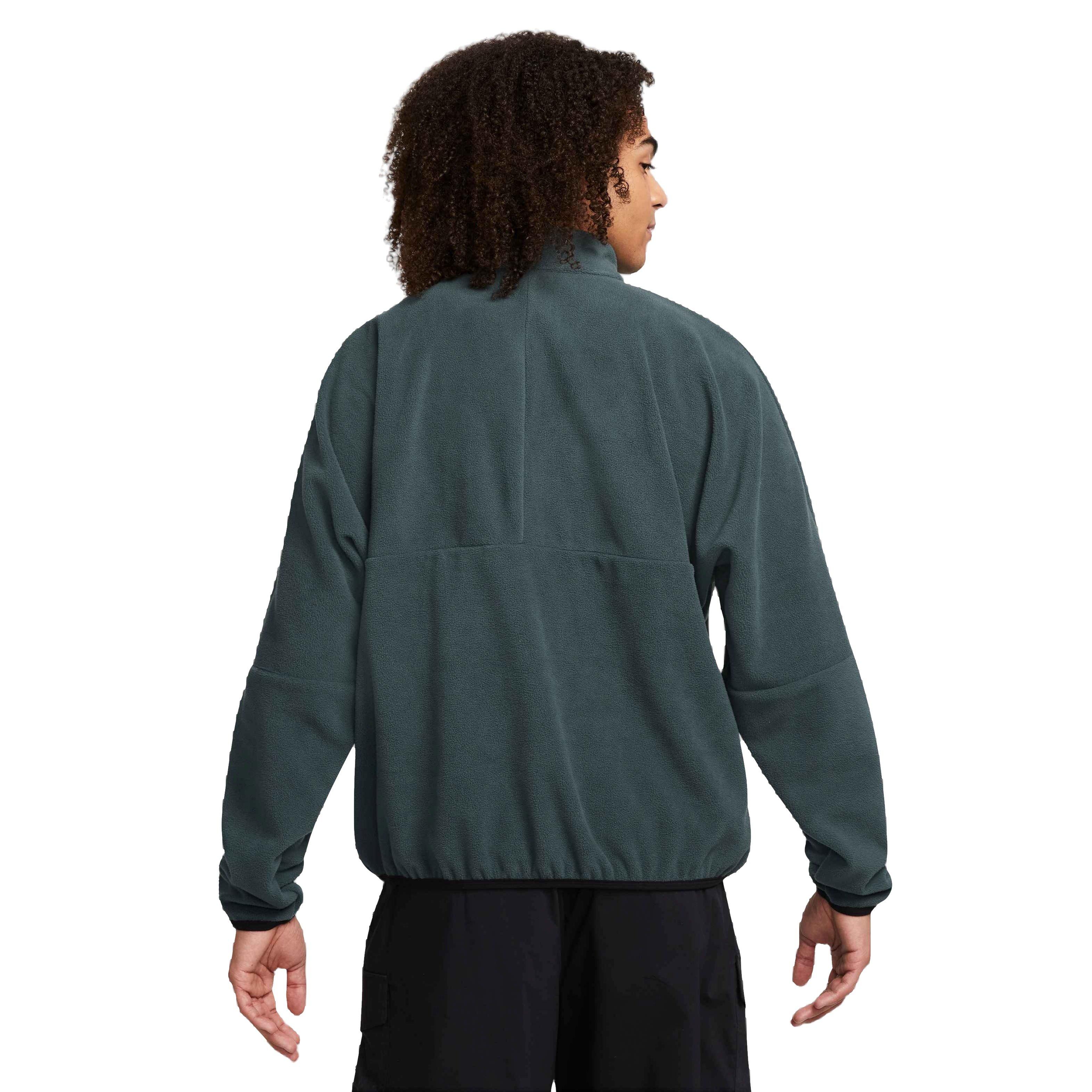 Nike Men's Club Fleece+ 1/2-Zip Fleece Top-Green - GREEN Thumbnail View 2
