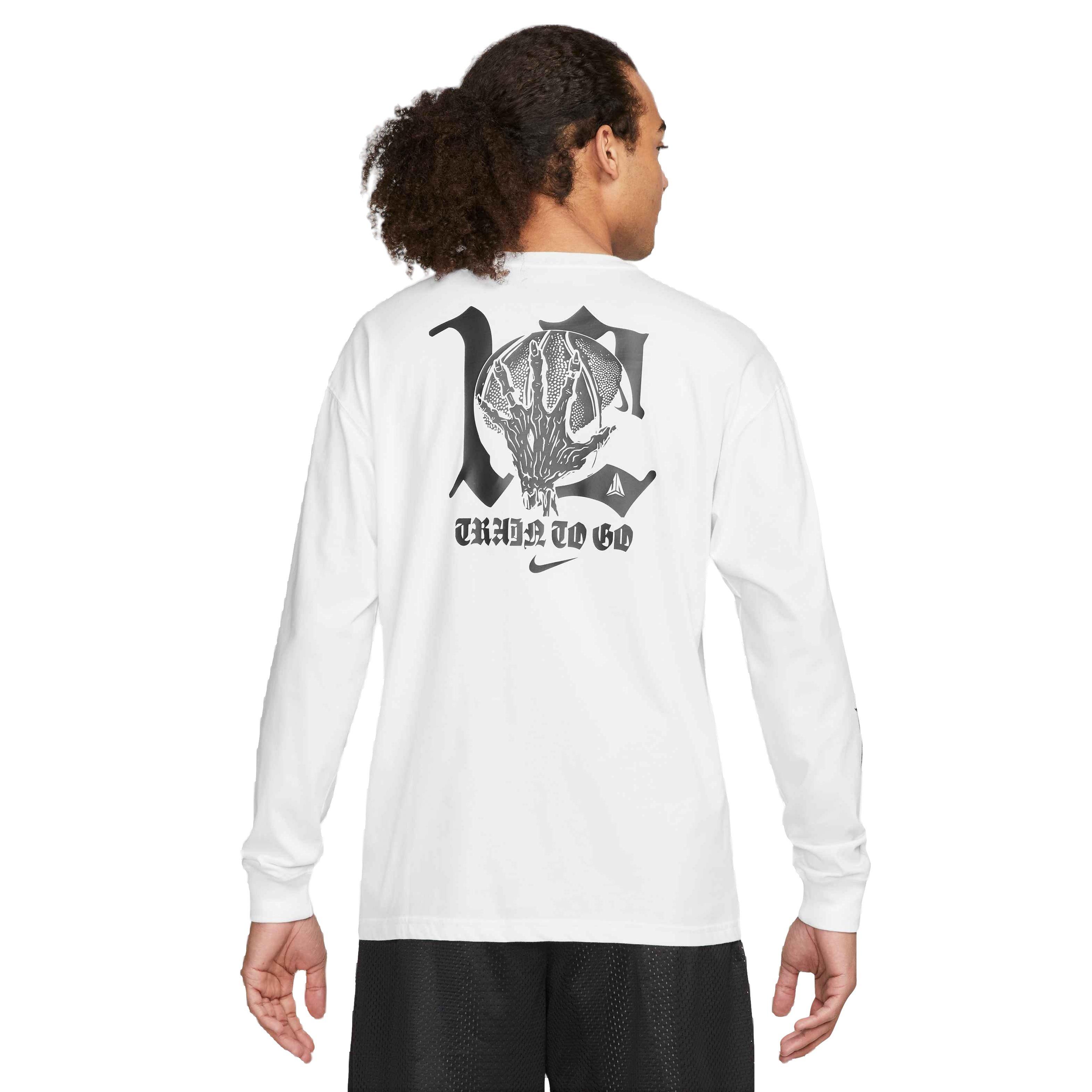 Nike Men's Ja Morant M90 Long-Sleeve Tee - WHITE Thumbnail View 2