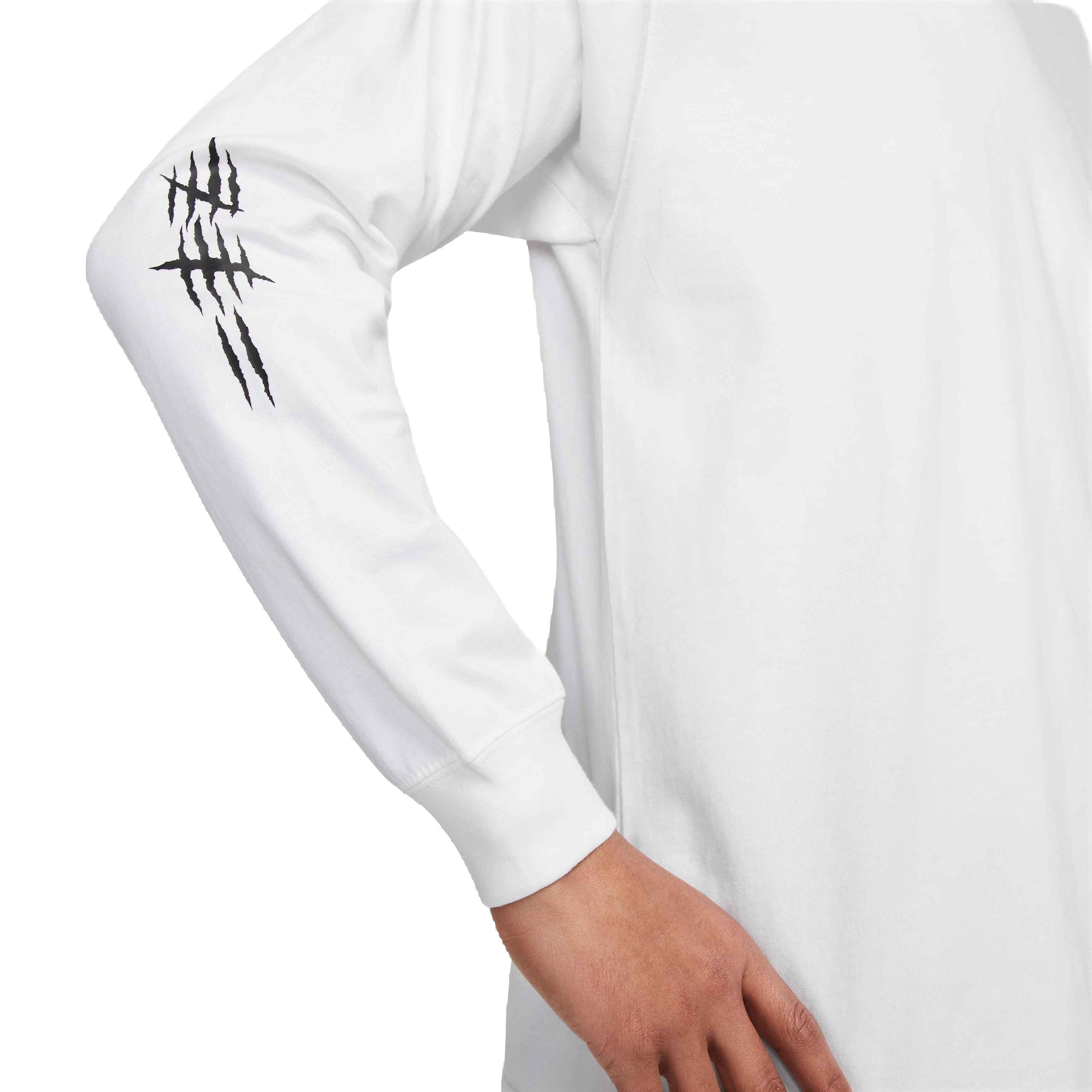 Nike Men's Ja Morant M90 Long-Sleeve Tee - WHITE Thumbnail View 3