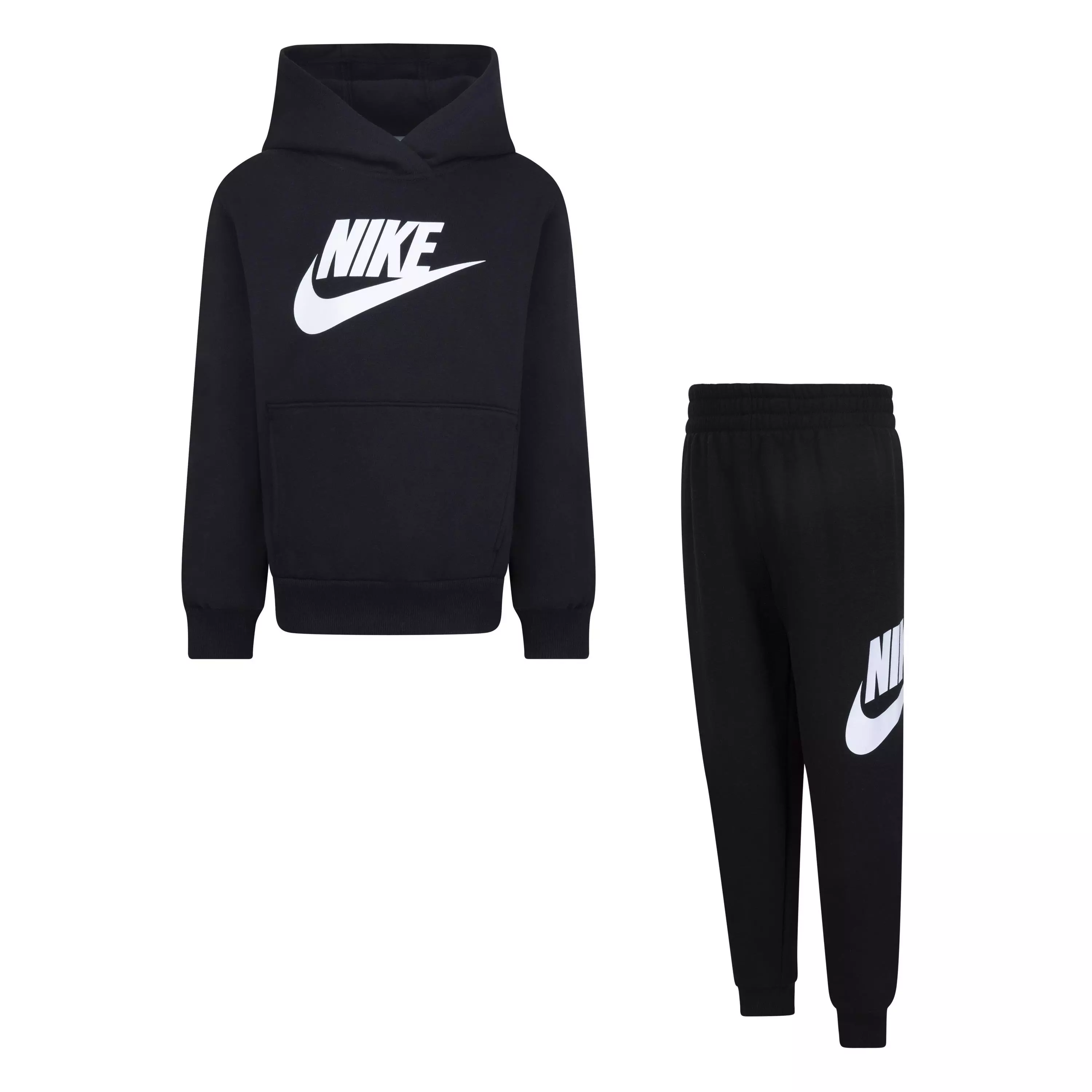 Nike Little Boys' Club HBR Pullover Jogger Set - Black - Hibbett